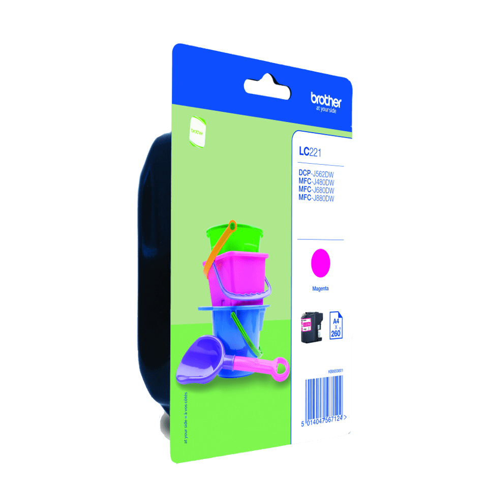 Brother Tintenpatrone LC-221M Magenta (ca. 260 Seiten) – Ansicht 4