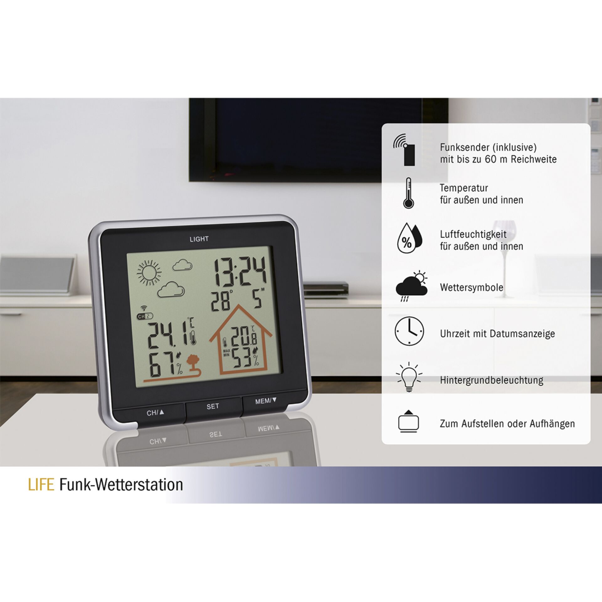 TFA 35.1153.01 LIFE Funkwetterstation