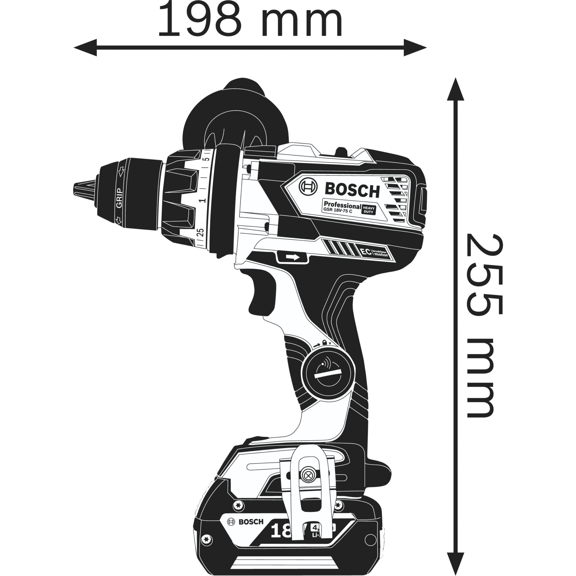 Bosch GSR 18V-110 C Professional Akku-Bohrschrauber