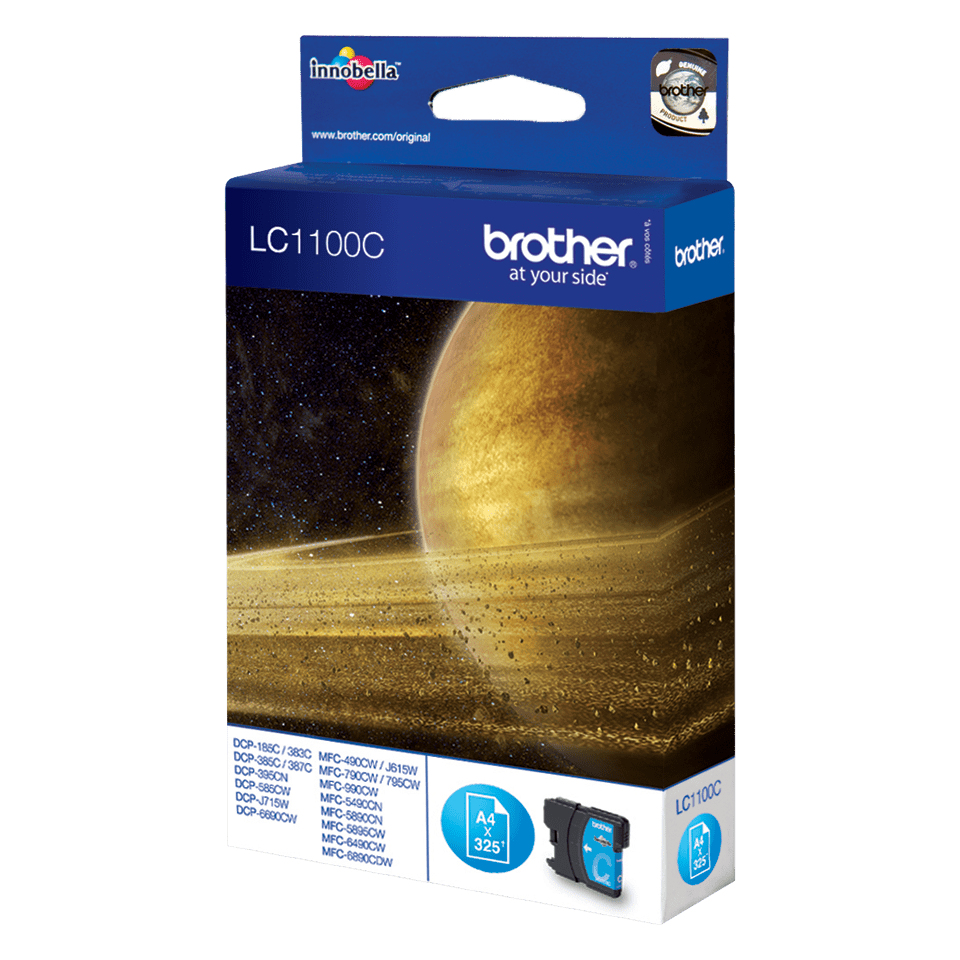 Brother Tintenpatrone LC-1100C Cyan (ca. 325 Seiten) – Ansicht 2