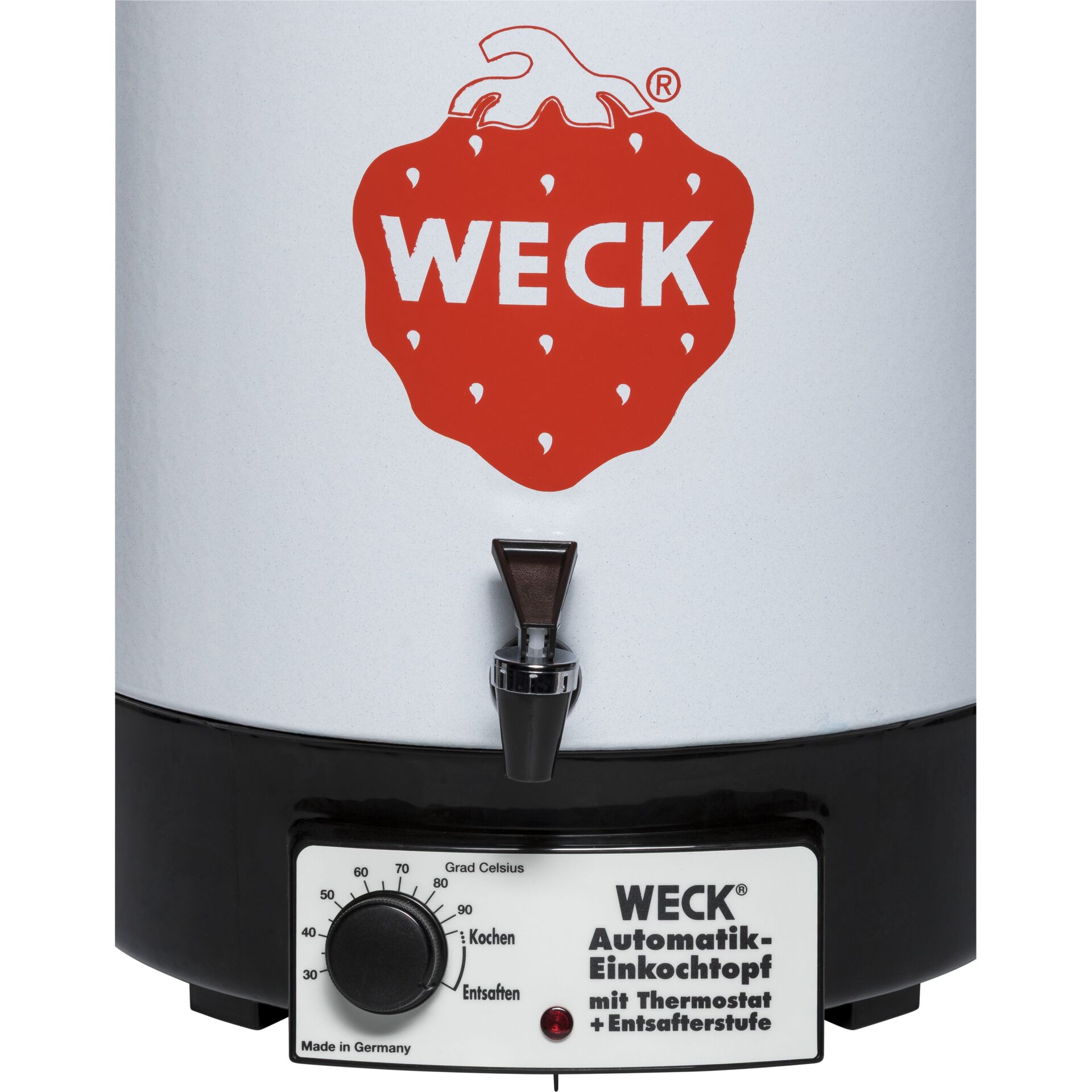 WECK Automatik-Einkochtopf mit Thermostat, ideal zum Kochen und Entsaften, Made in Germany