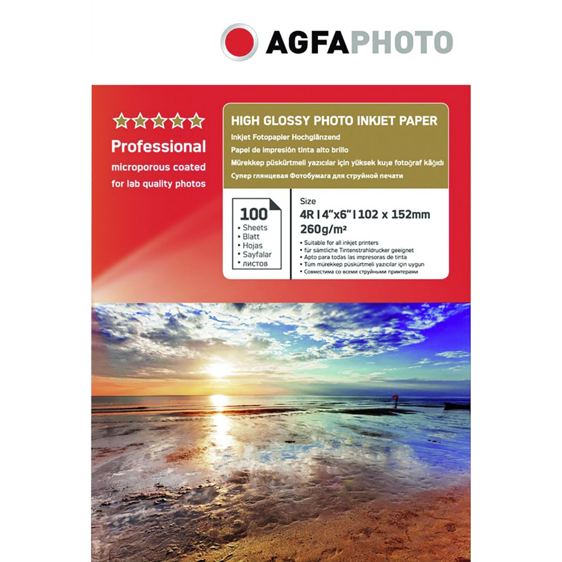 AgfaPhoto Professional Photo Paper 260 g 10x15 cm 100 Blatt