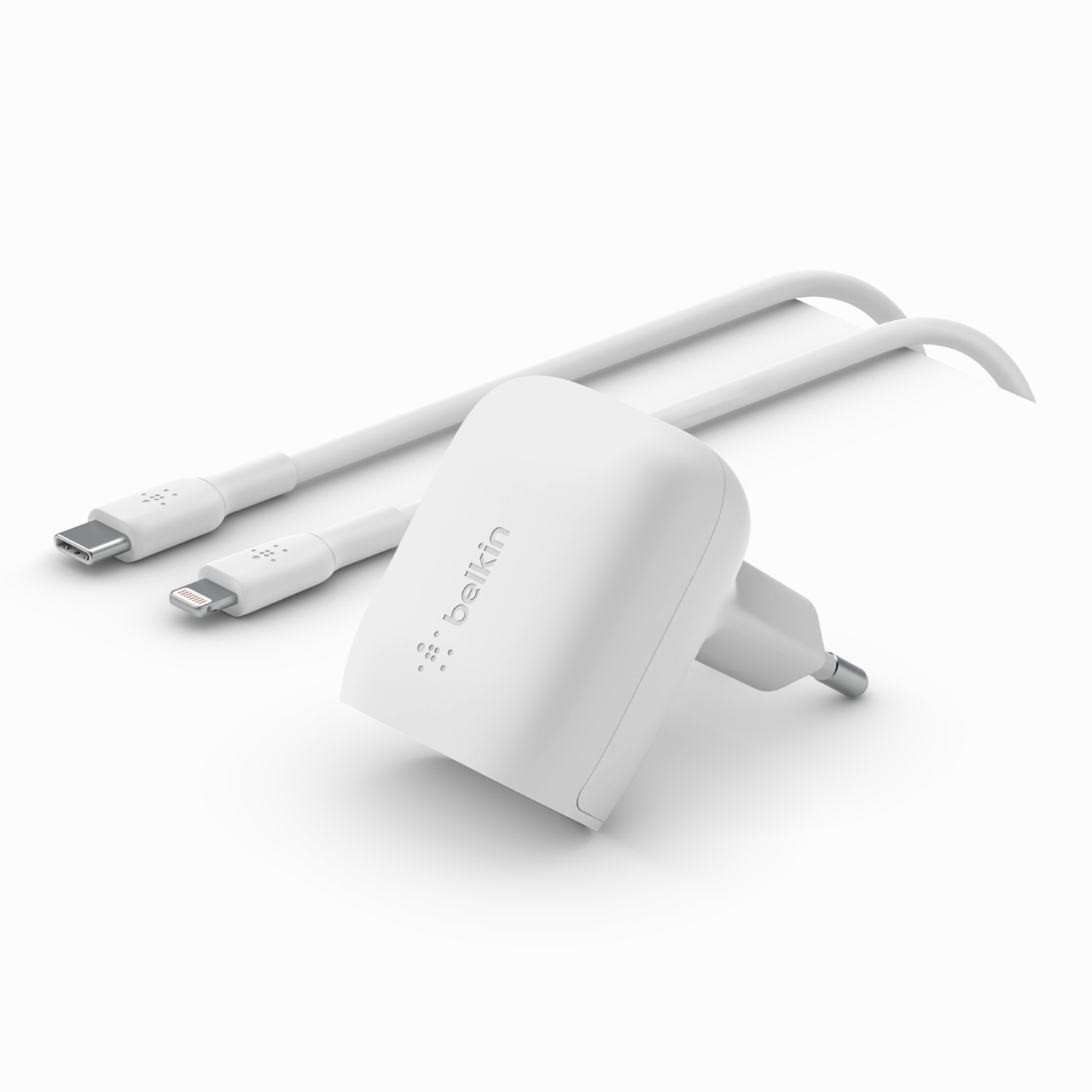 Belkin Dual 20W USB-C Ladegerät incl.  Lightning, weiß