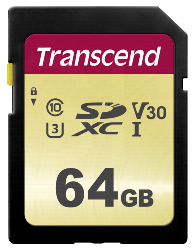 Transcend SDXC 500S         64GB