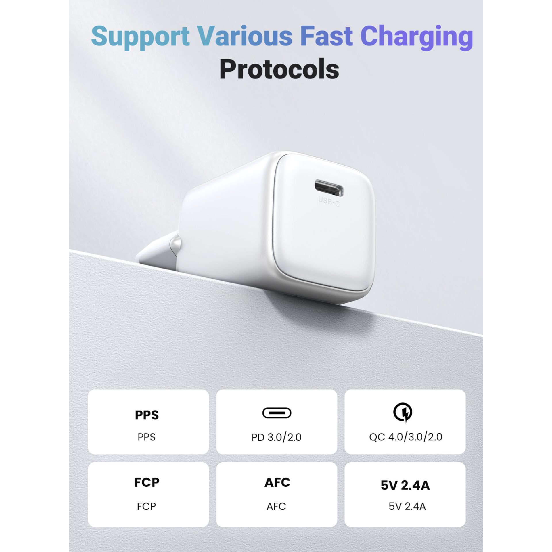 UGREEN Nexode Mini 20W PD GaN Tech Charger White 784408_07