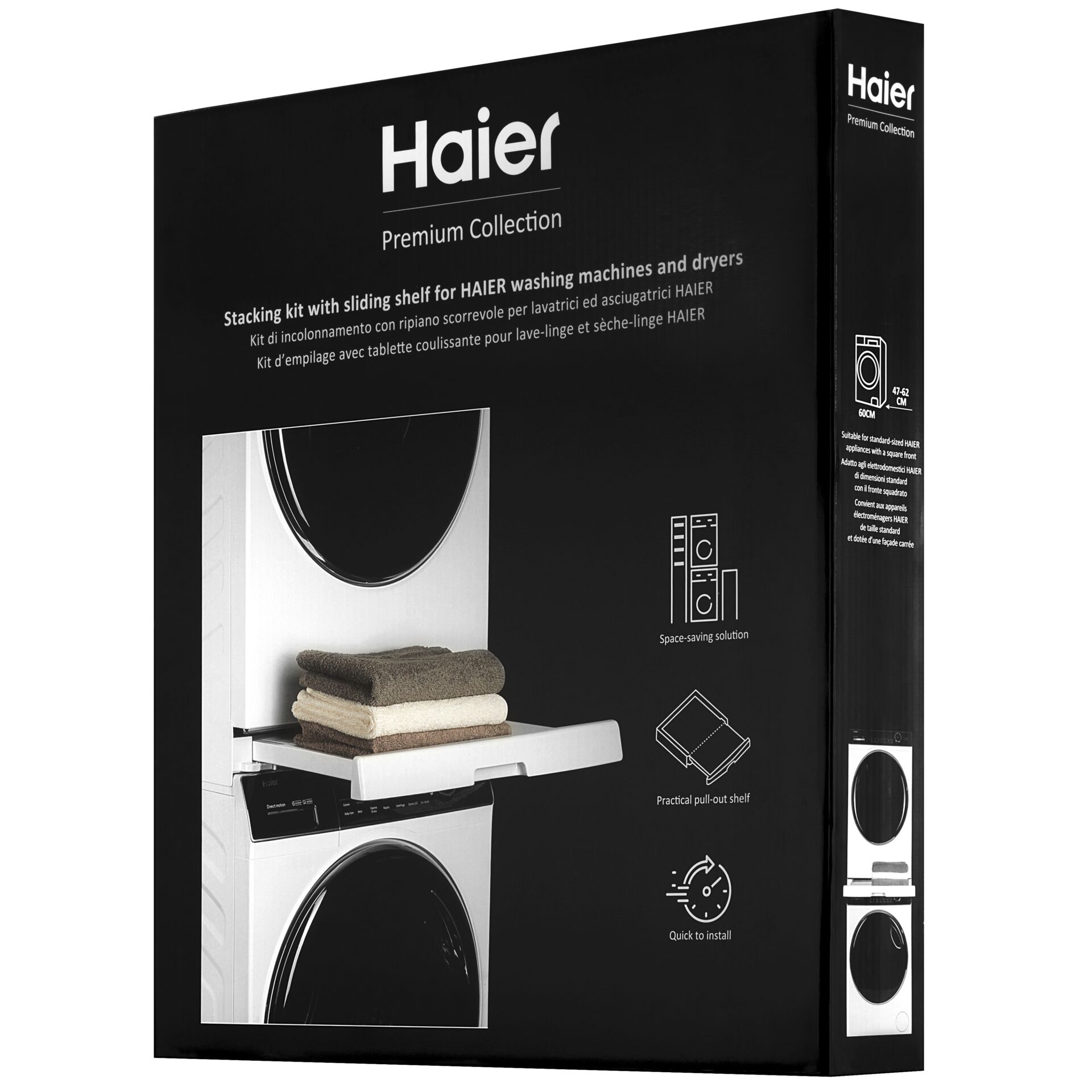 Haier Premium Collection Stacking Kit HASTKU10, weiß