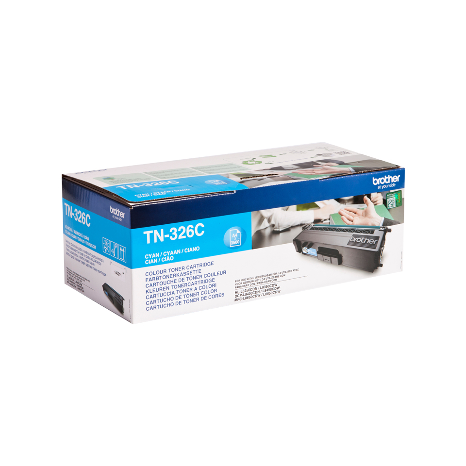 Brother TN-326C Lasertoner 3500Seiten Cyan Lasertoner / Patrone