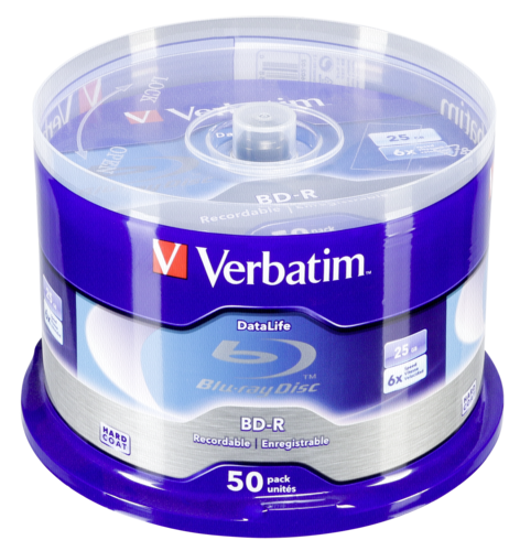 1x50 Verbatim BD-R Blu-Ray 25GB