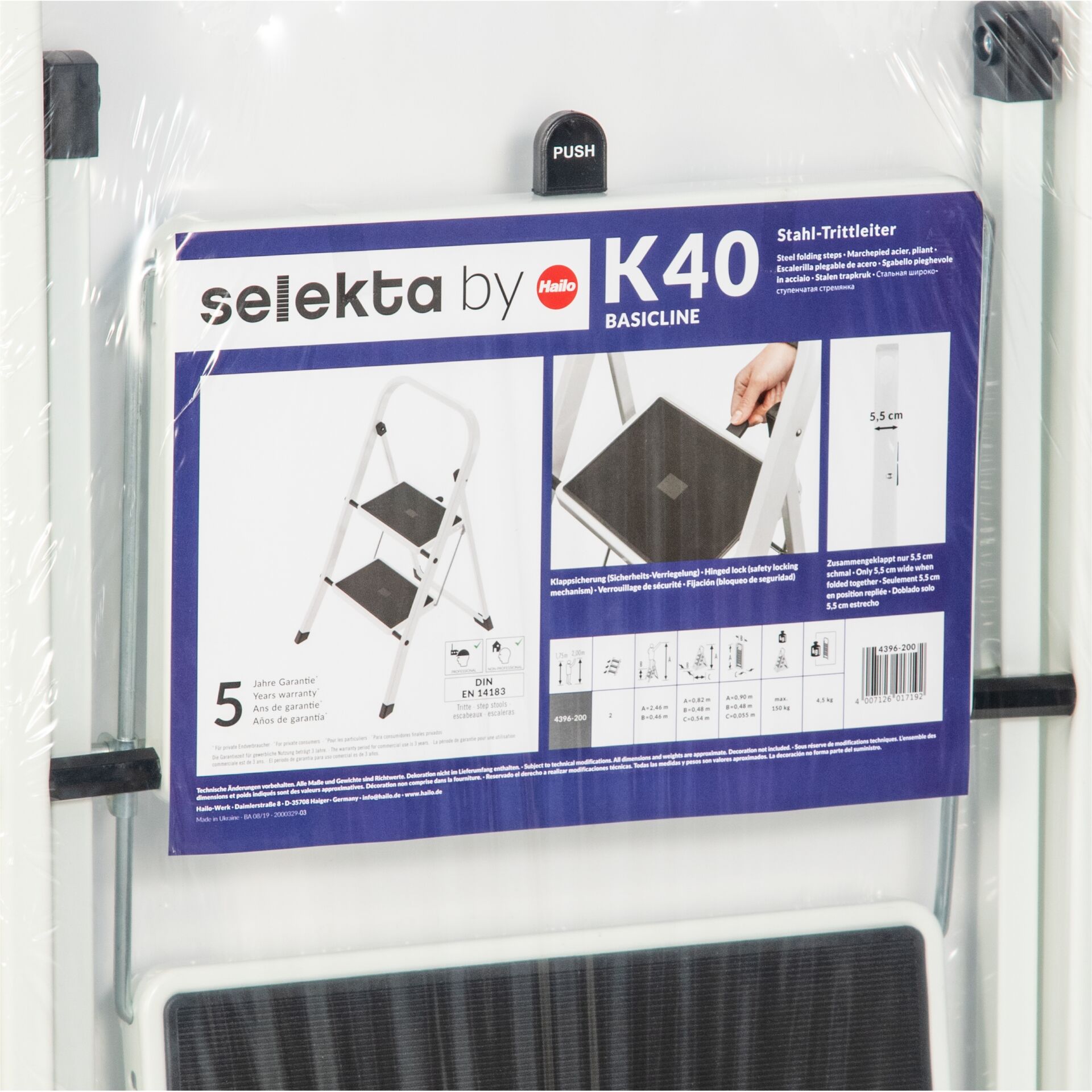 Hailo K40 StandardLine 2 Stufen Trittleiter 244976_08