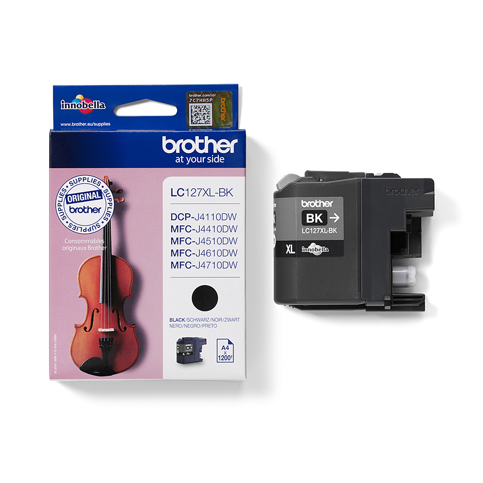 Brother Tintenpatrone LC-127XLBK Schwarz (ca. 1200 Seiten) – Ansicht 4