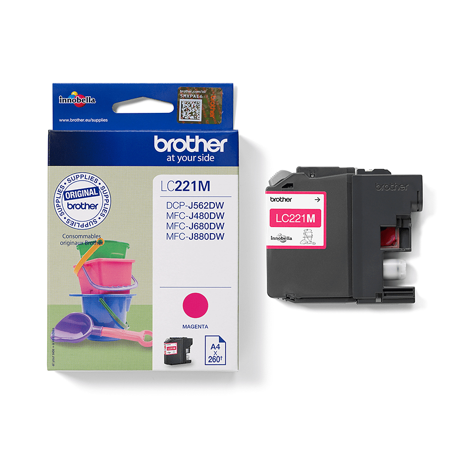 Brother Tintenpatrone LC-221M Magenta (ca. 260 Seiten) – Ansicht 3