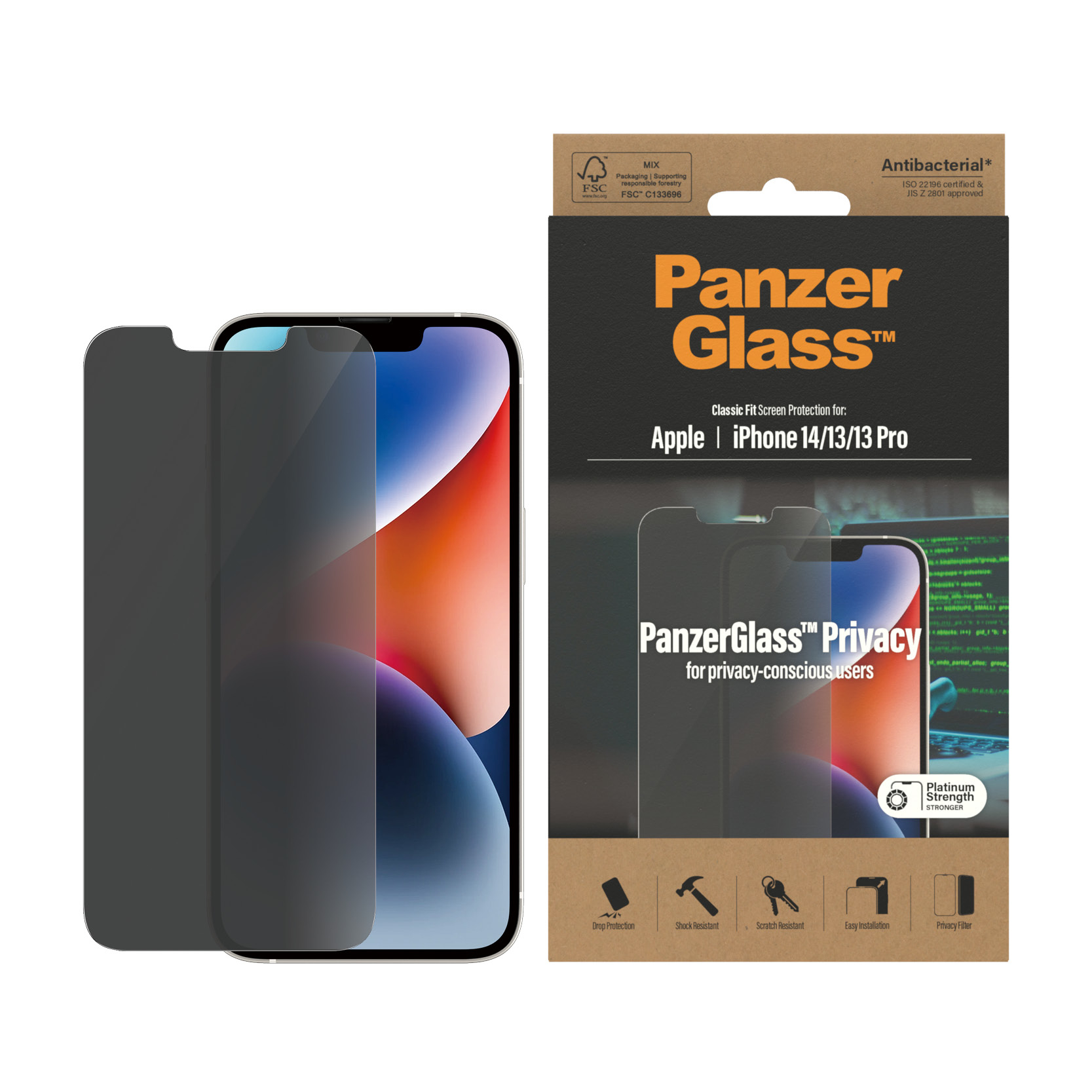 PanzerGlass f. iPhone 14/13/13 Pro Privacy AB 100351511_7184100773