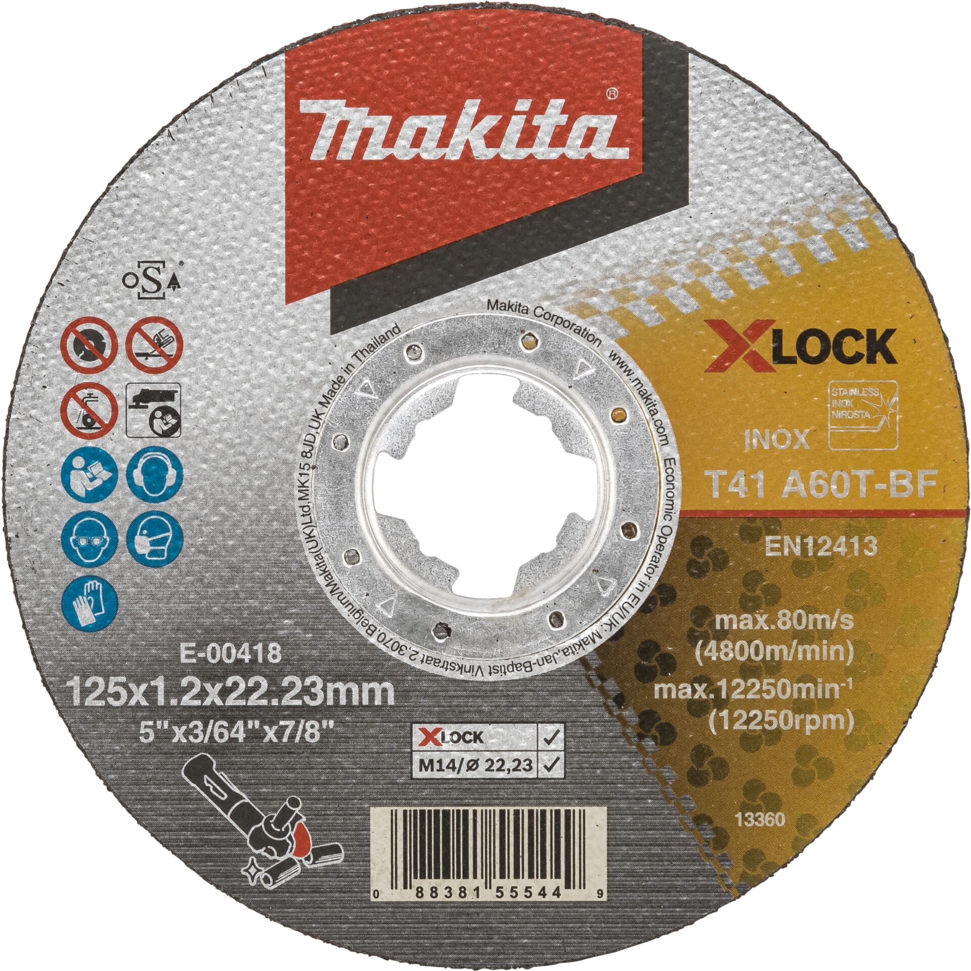 Makita E-00418 Trennscheibe 125x1,2mm INOX 807494_00
