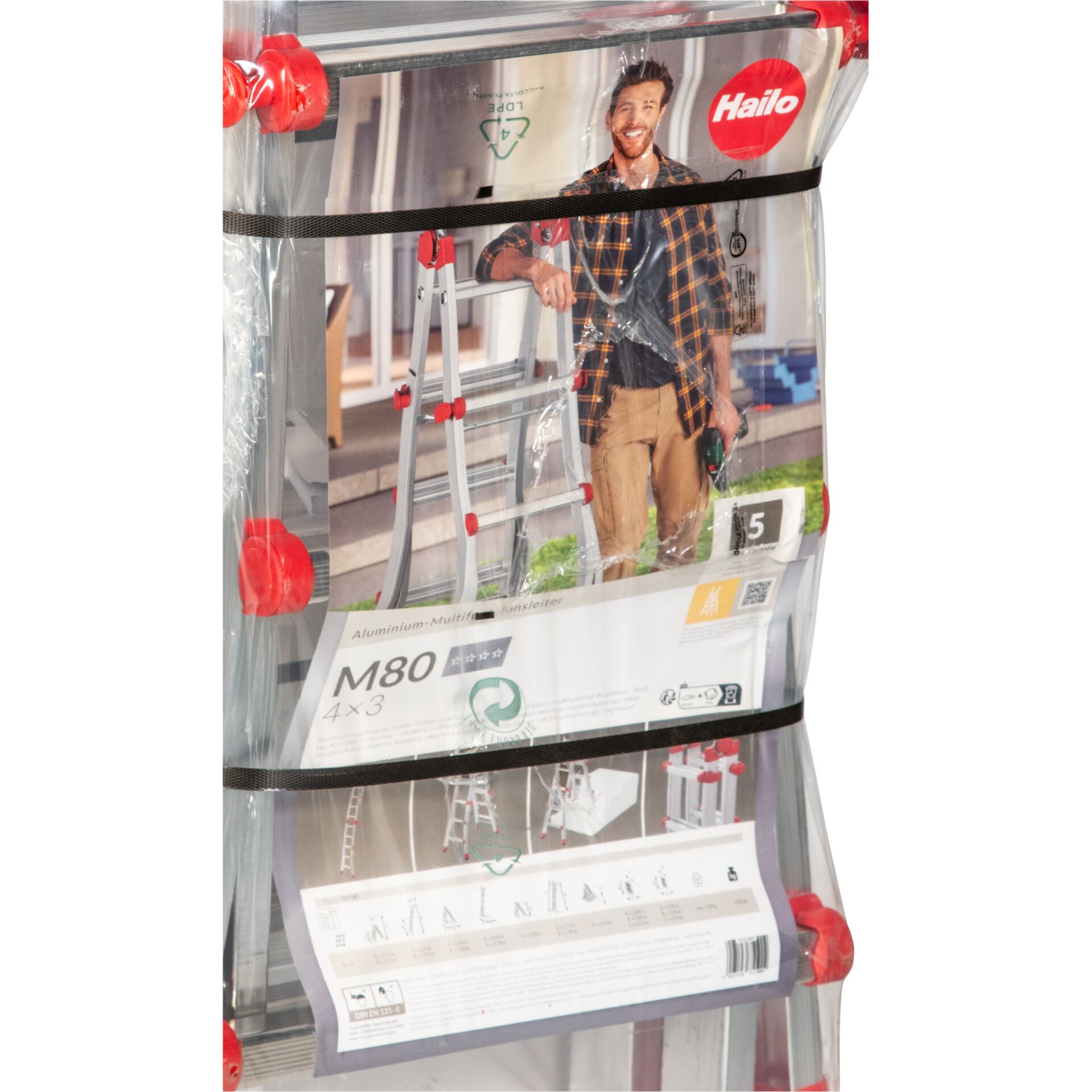 Hailo M80 4x3 Sprossen-Leiter 244962_08