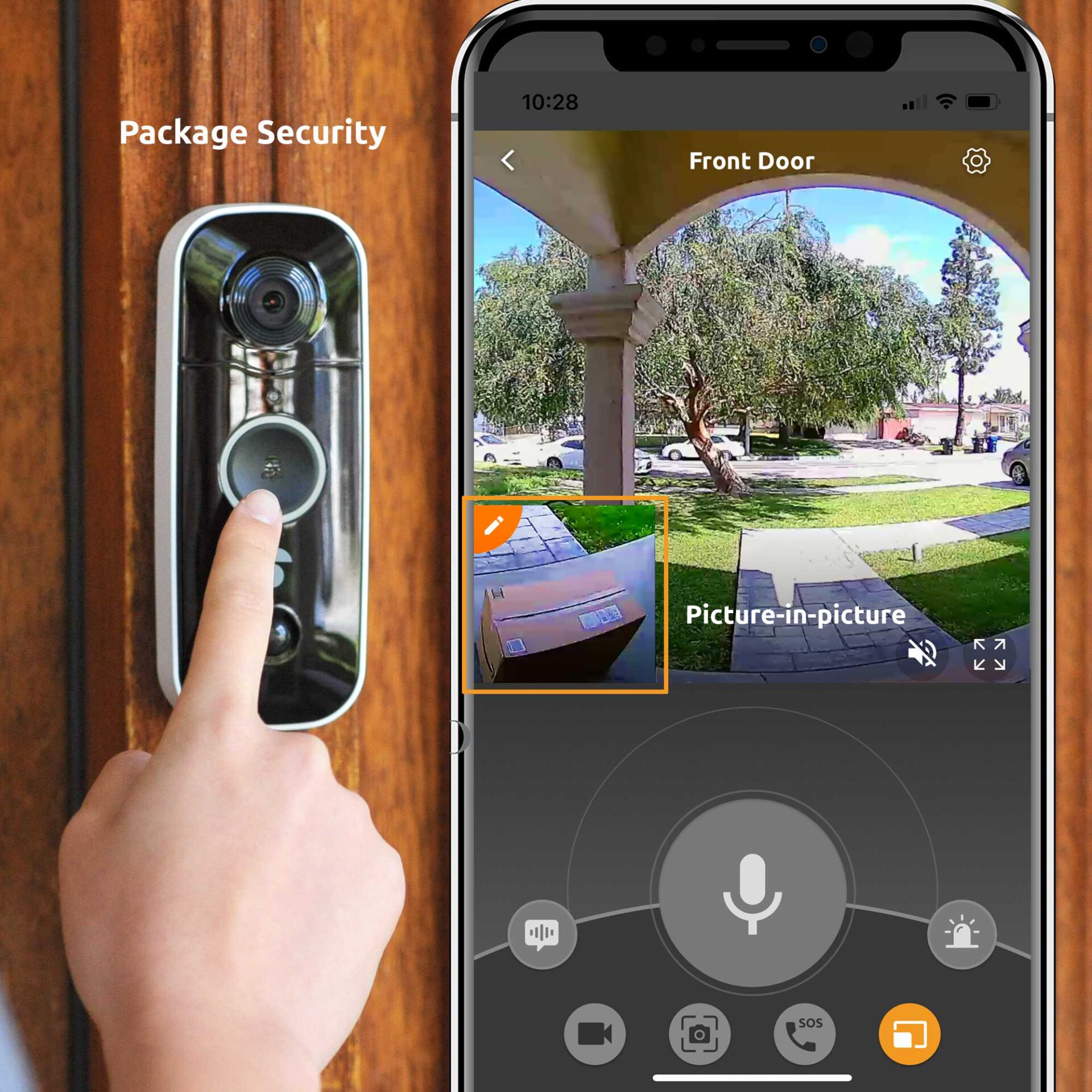 Toucan Wireless Video Doorbell with internal Chime 834339_10