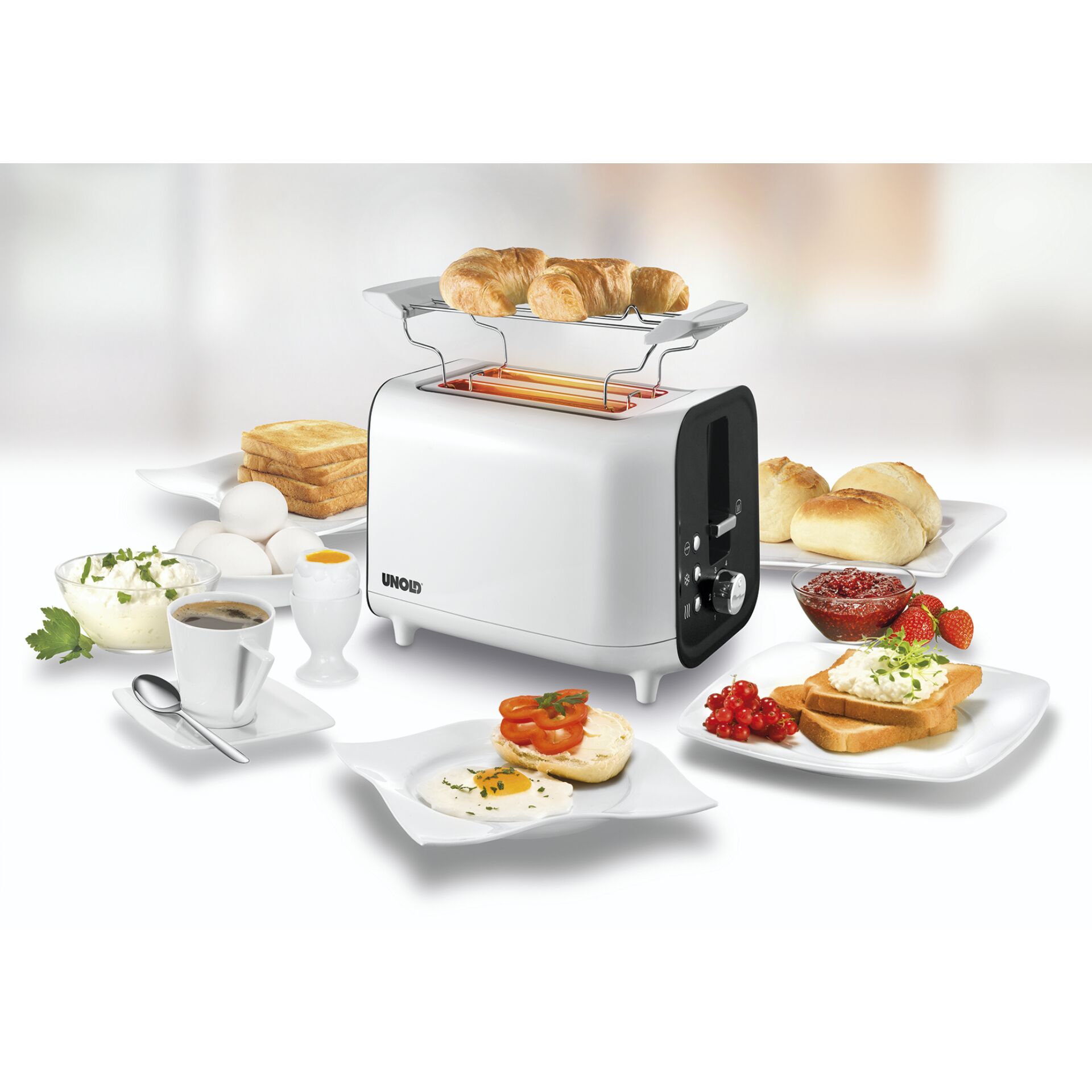 Unold 38410 Toaster Shine White