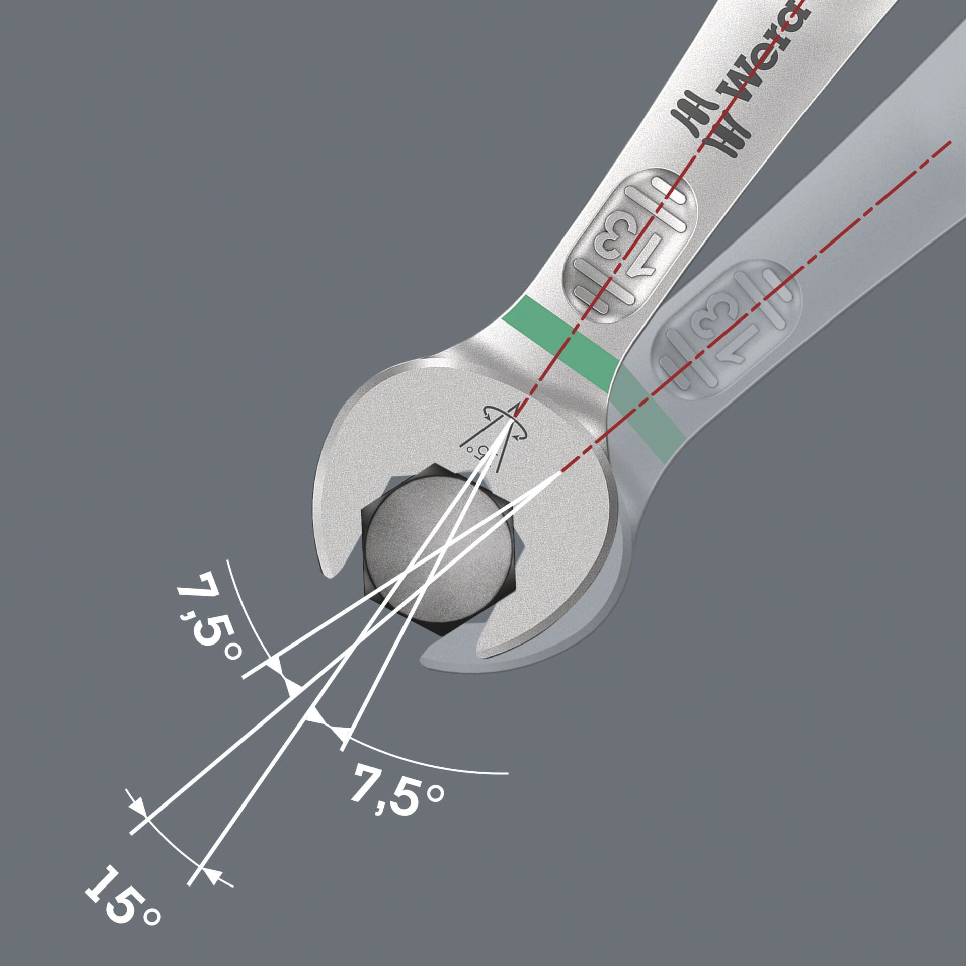 Wera 6003 Joker 15 Set 1 Ringmaulschlüssel-Satz