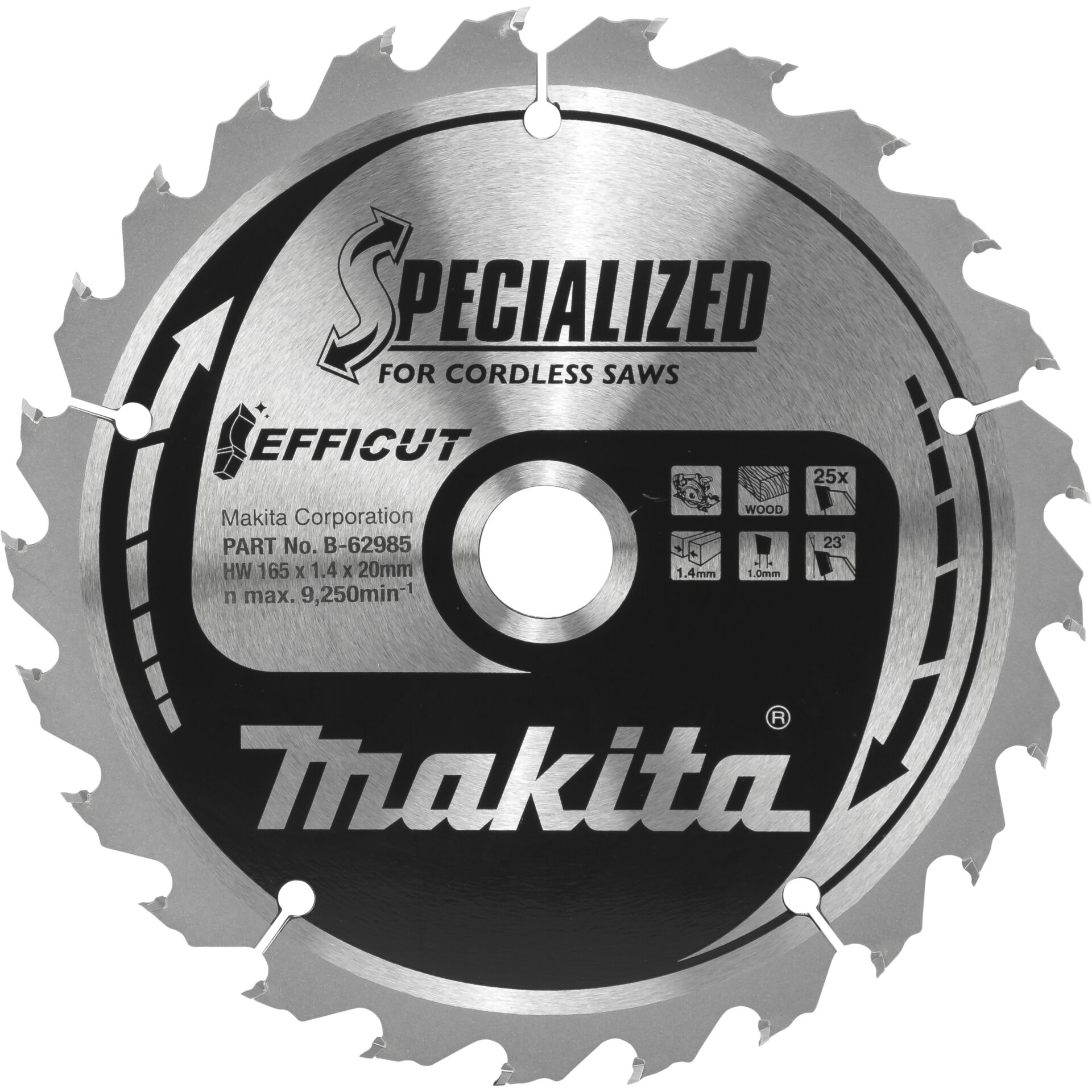 Makita B-62985 EFFICUT Sägeb.165x20x25Z 807319_00