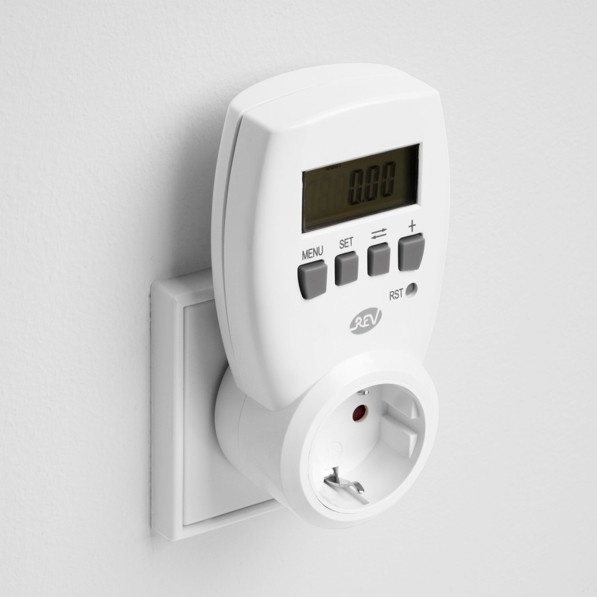 REV Energiekostenmessgerät digital kompakt weiß