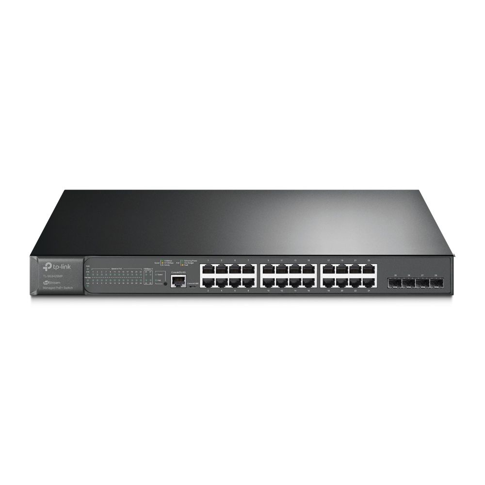 TP-Link TL-SG3428MP 24-Port Gigabit L2 Managed PoE+ Switch 86095224_2123202059