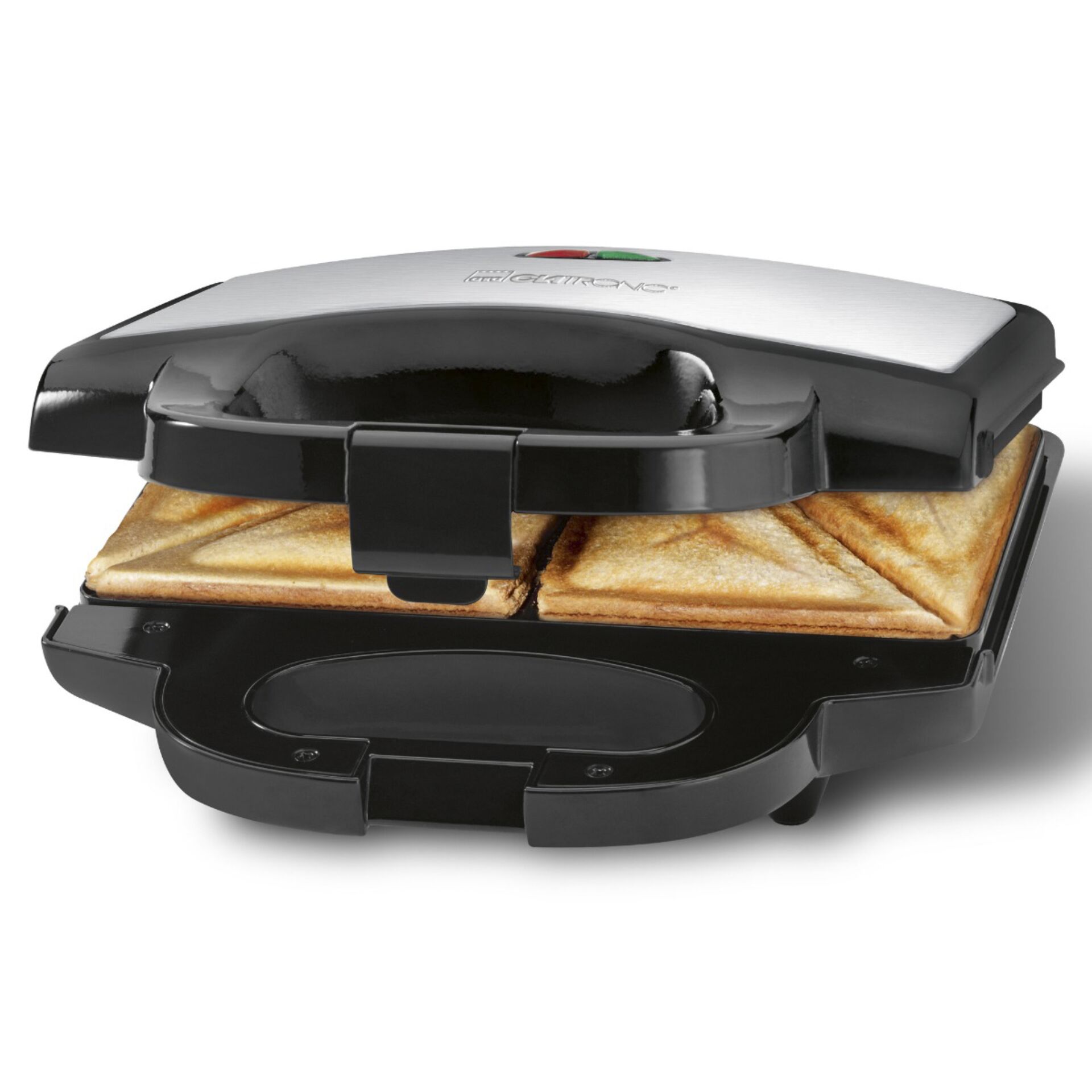 Clatronic ST 3778 schwarz-inox 2 fach Sandwichtoaster