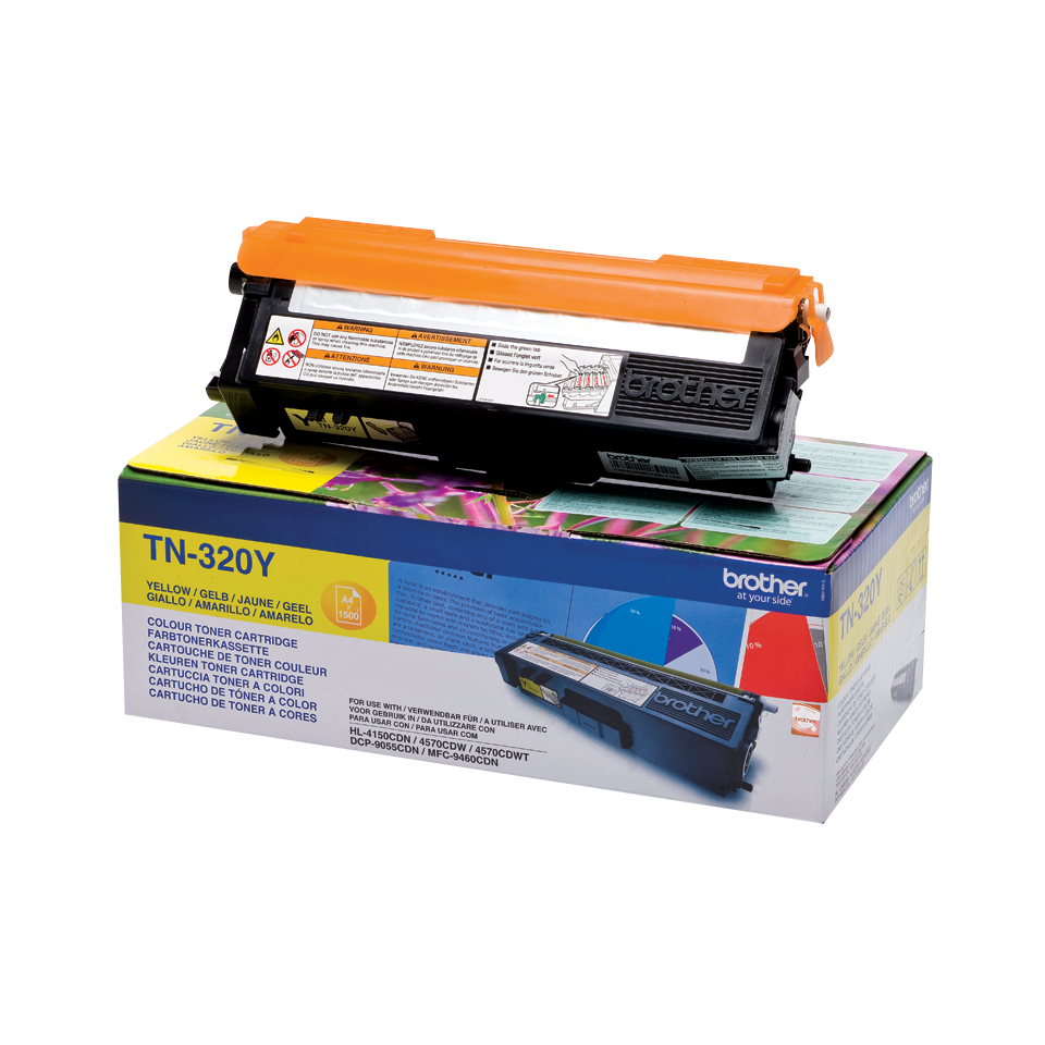 5799083_2755793357 Brother TN-320Y Lasertoner 1500Seiten Gelb Lasertoner / Patrone
