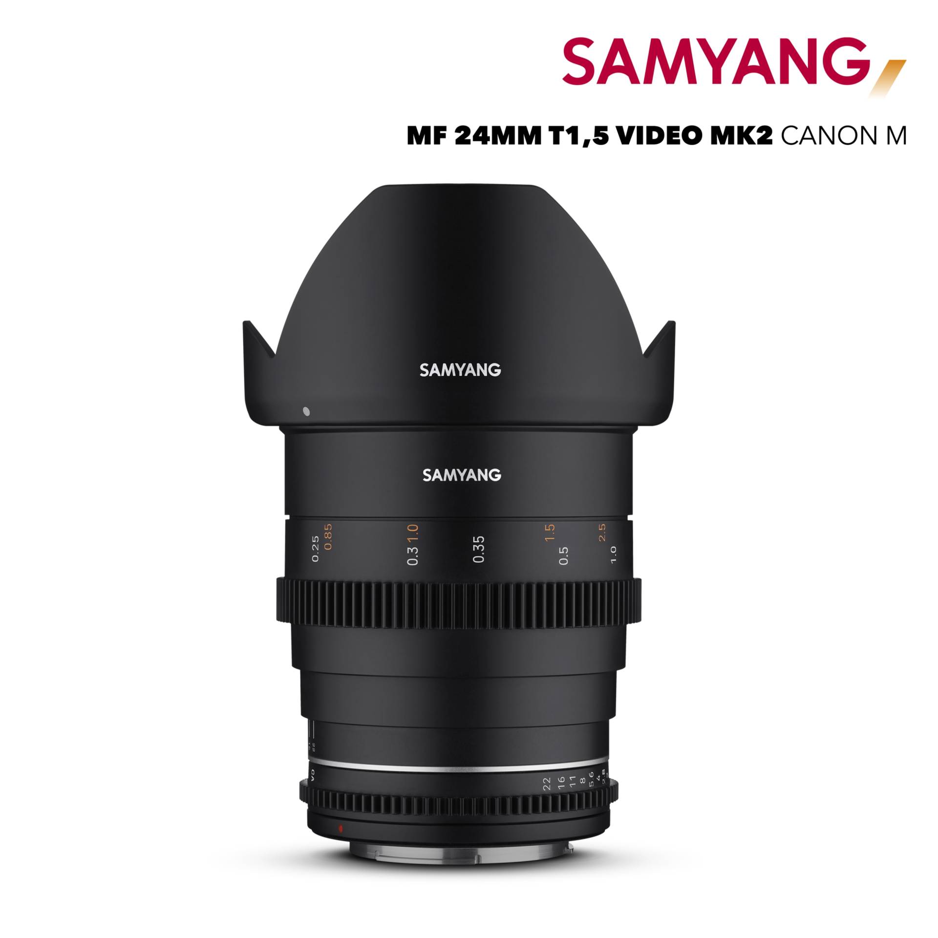 Samyang MF 24mm T1,5 VDSLR MK2 Canon M
