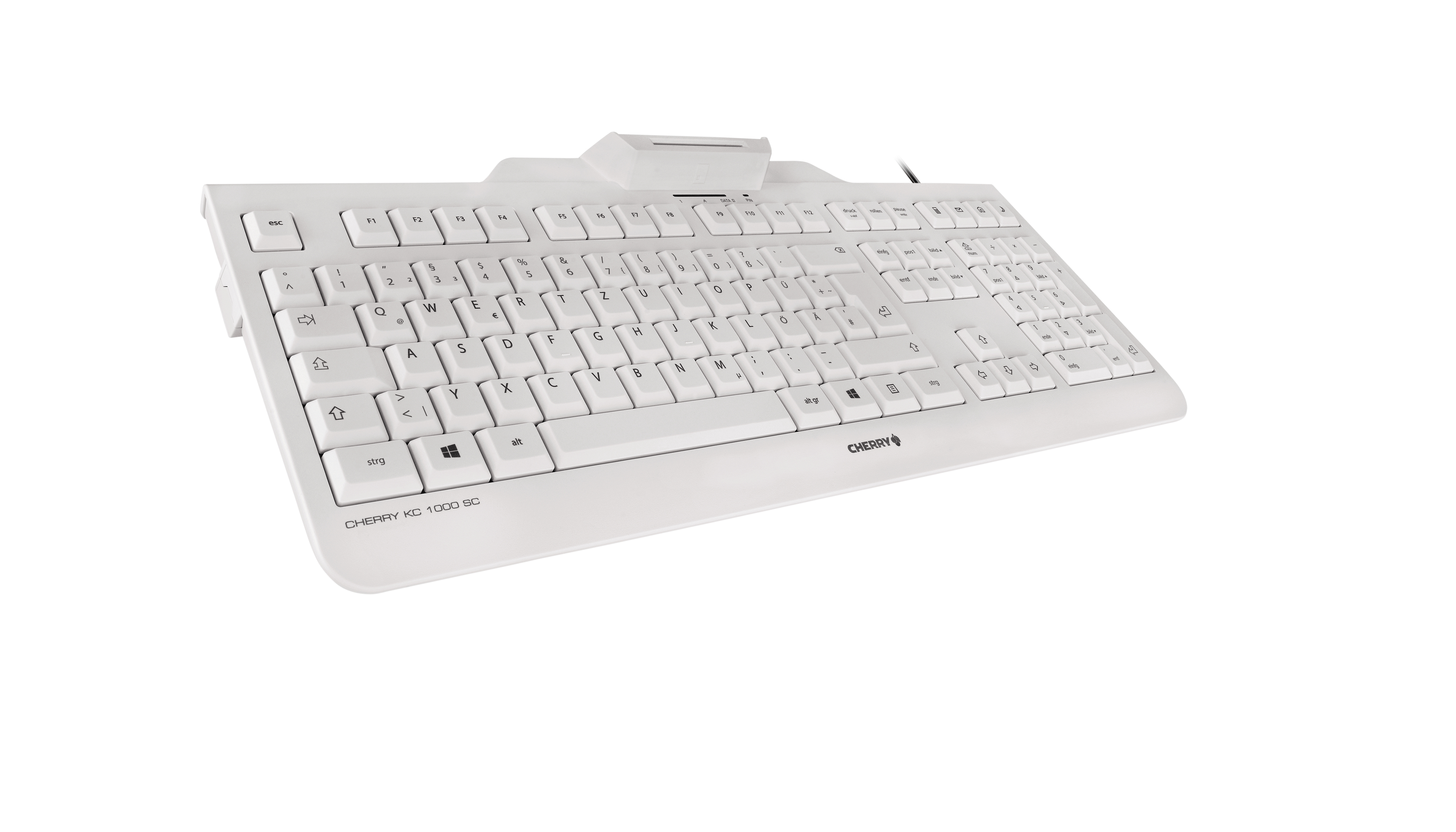 CHERRY KC 1000 SC Tastatur USB QWERTZ Deutsch Grau