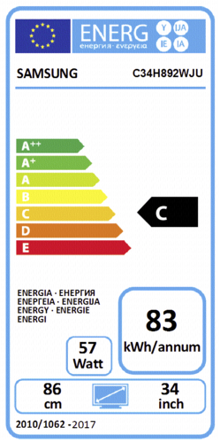 "Samsung C34H892WJU"