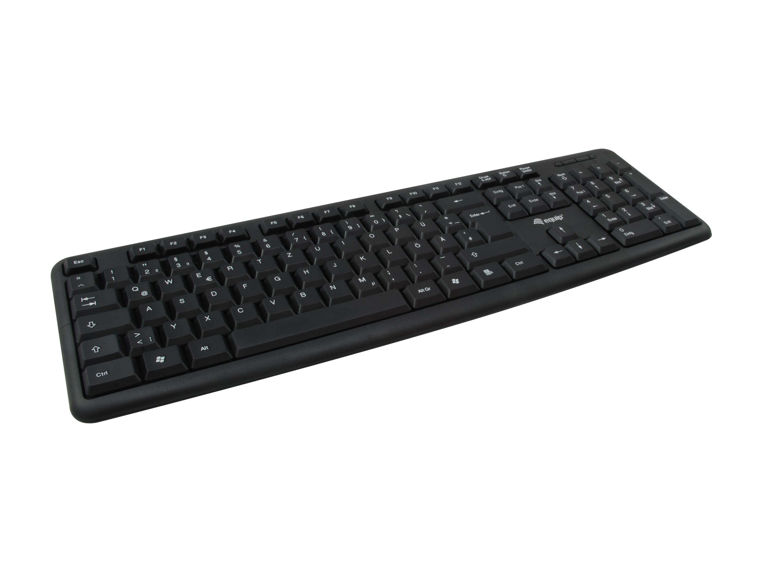 Equip 245200 Tastatur USB QWERTY Deutsch Schwarz