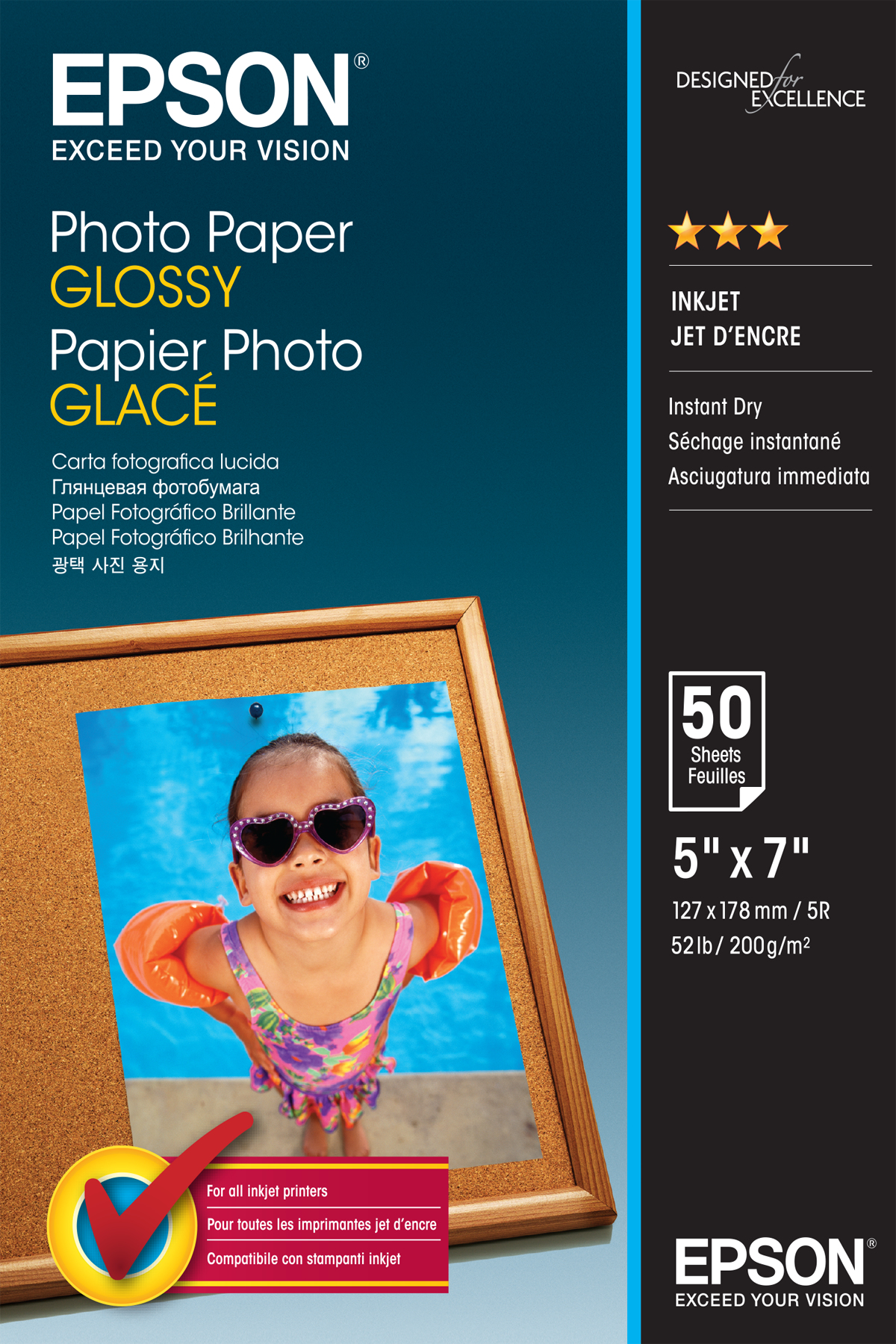 Epson Fotopapier glänzend C13S042545 -13x18cm-50 Blatt- 19613210_4348200082