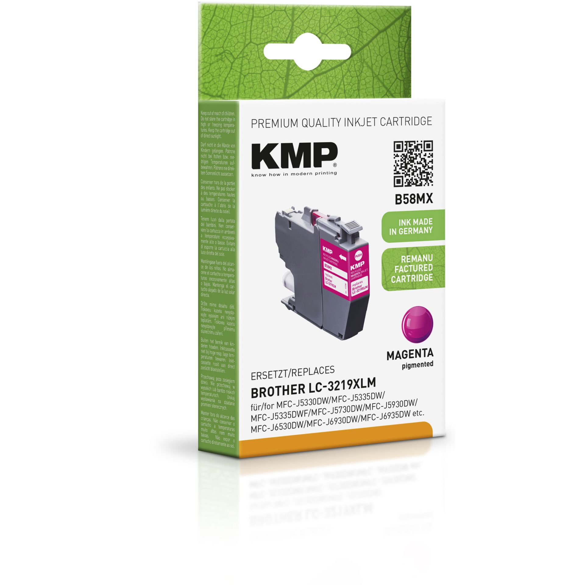 KMP B58MX Tintenpatrone magenta komp. mit Brother LC-3219XLM 460896_01