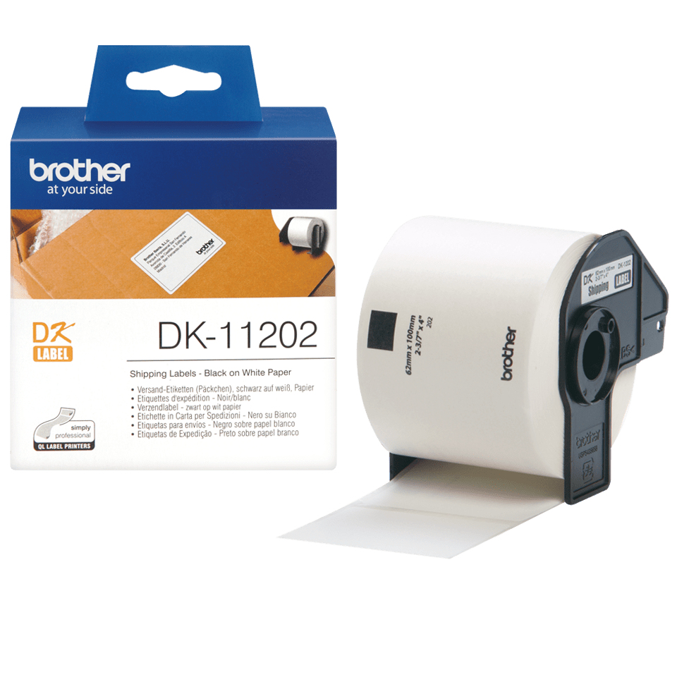 Versandetiketten DK-11202 (300 St.) weiß 62 x 100 mm – Ansicht 1