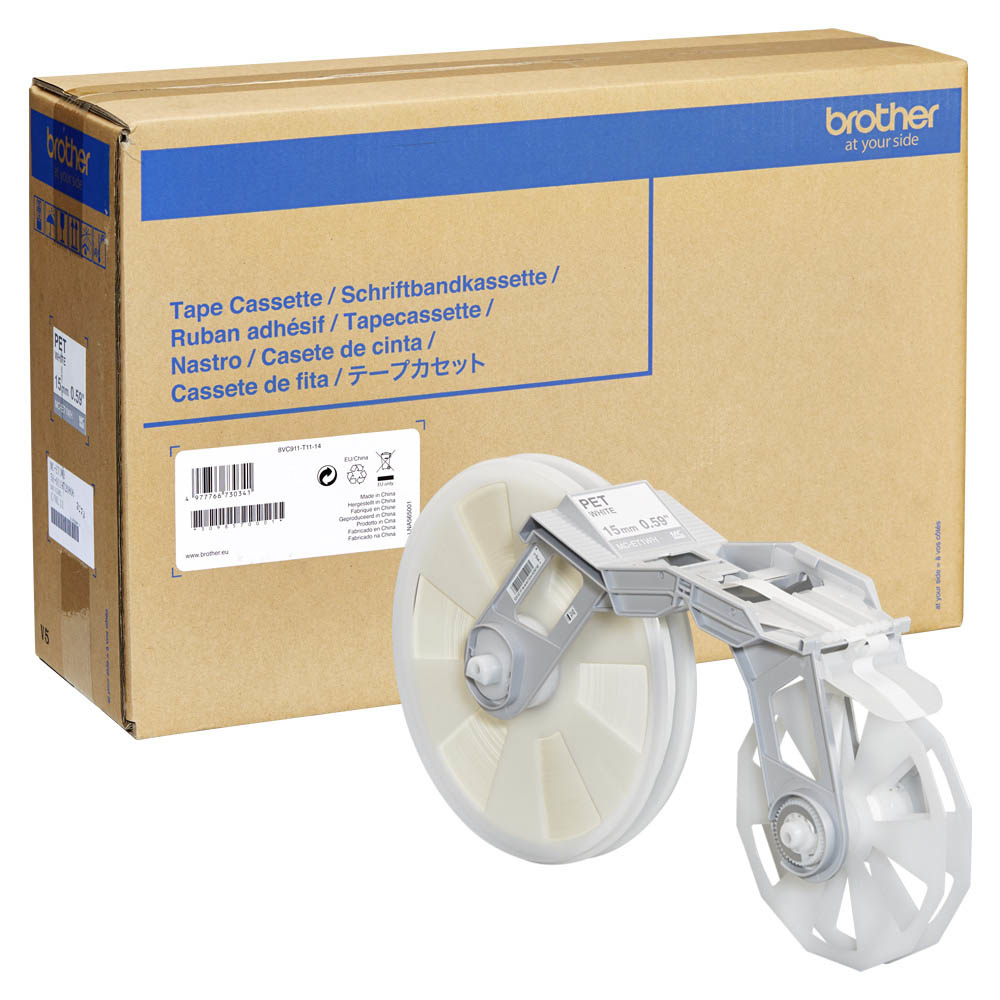 MC-ET1WH Plastik Film Bandkassette weiß (BxL 15mm 300m) – Ansicht 2