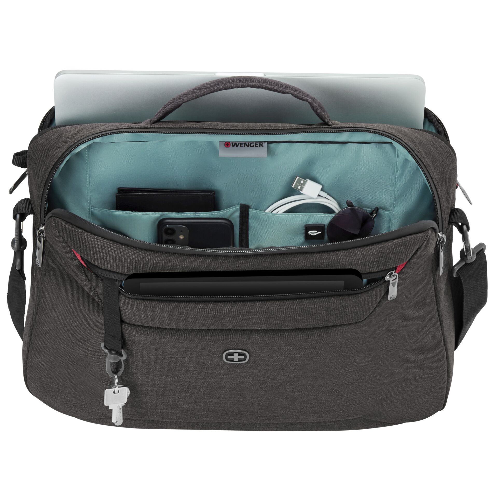 Wenger MX Commute Laptop-Tasche inkl. Rucksackträger 16  grau