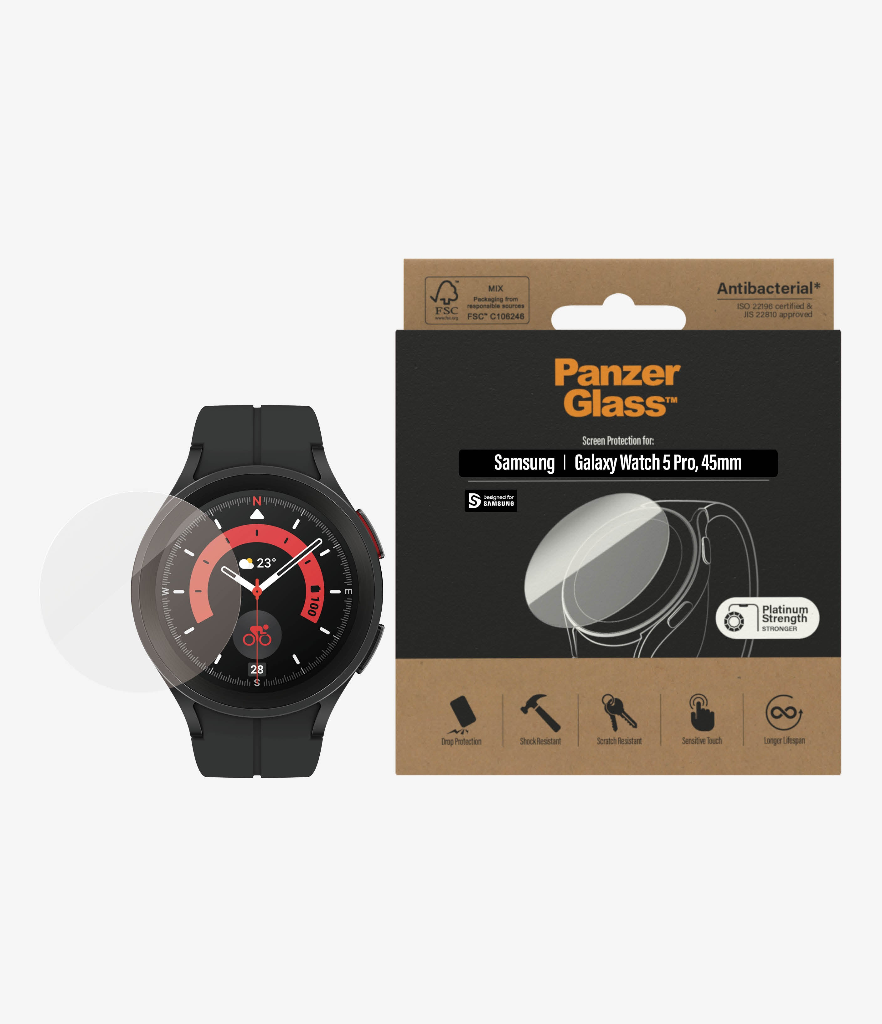 PanzerGlass Samsung Galaxy Watch 5 Pro 45mm | SP Glass 101635210_7453371004 PanzerGlass Samsung Galaxy Watch 5 Pro 45mm | SP Glass 101635210_7453371004