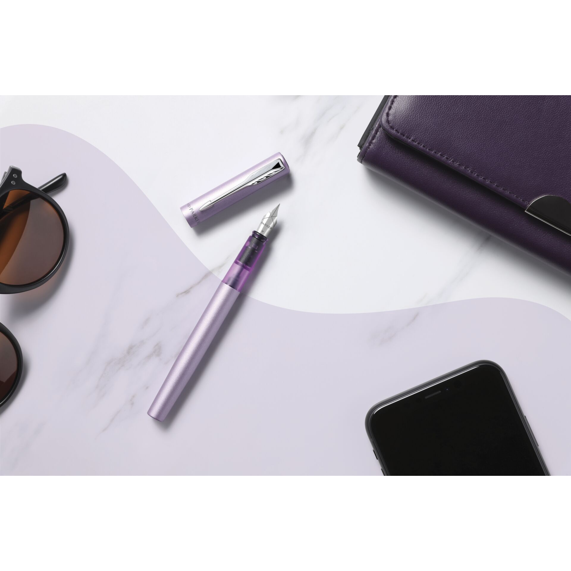 Parker Vector XL Metallic Lilac C.C. Rollerball F