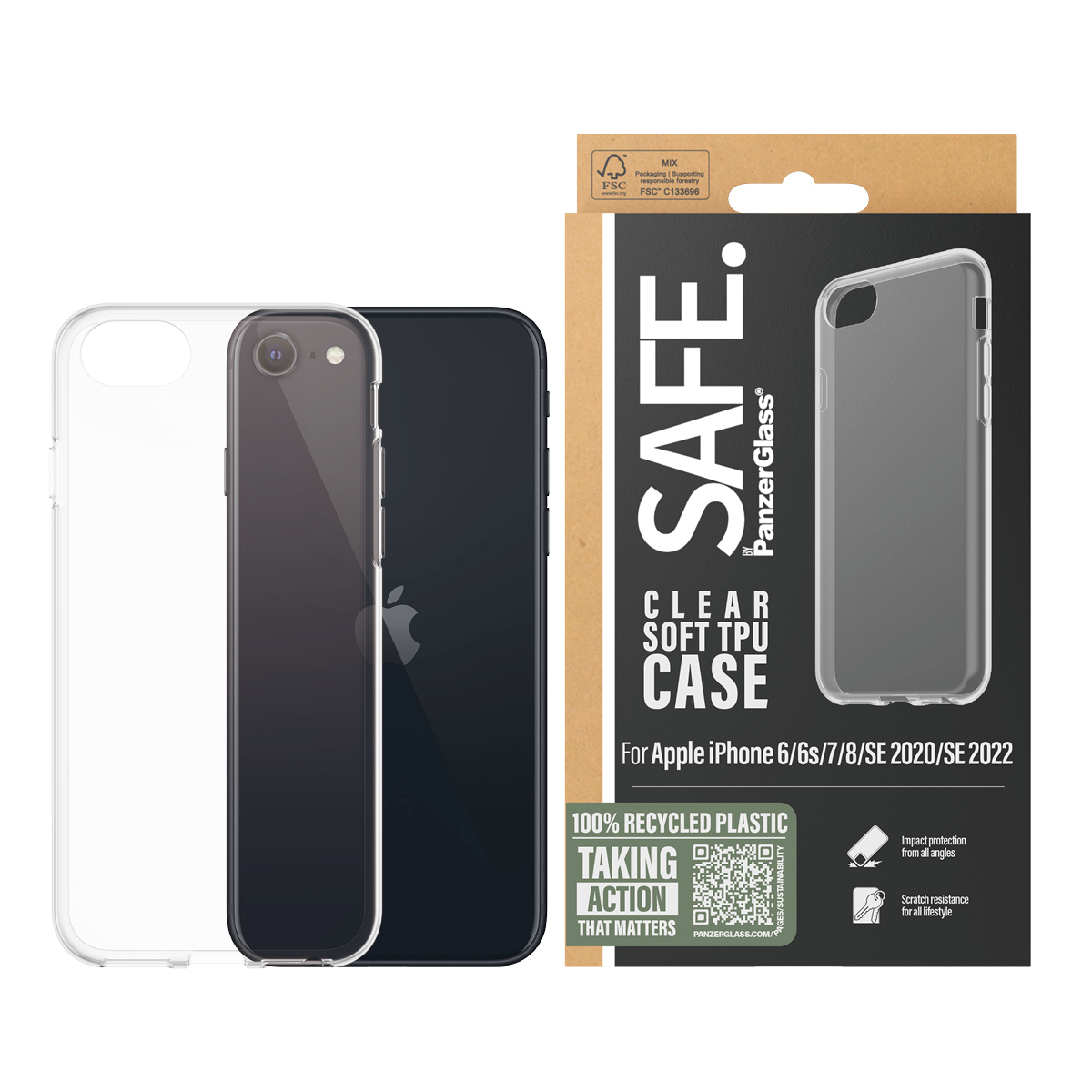 SAFE. by PanzerGlass TPU Case Apple iPhone 7, 8, SE2020,SE2022 99ffa79c85fa1420cbde91b67ad3a5d49d553706