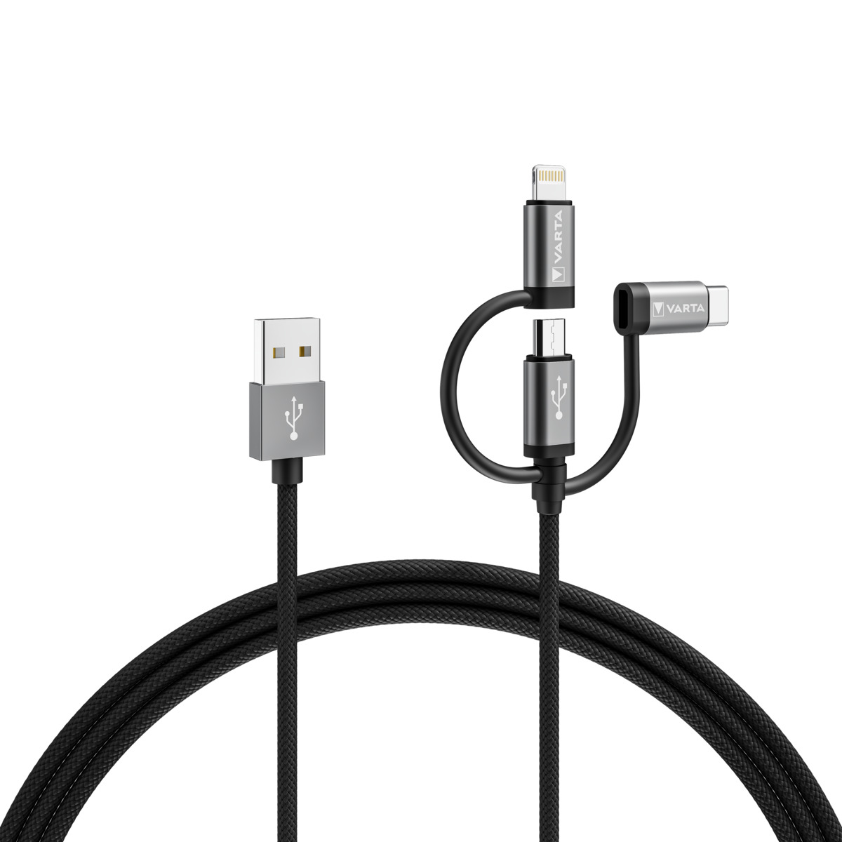 VARTA 3in1 Cable USB A-Light/Micro/Type C 100000041054H