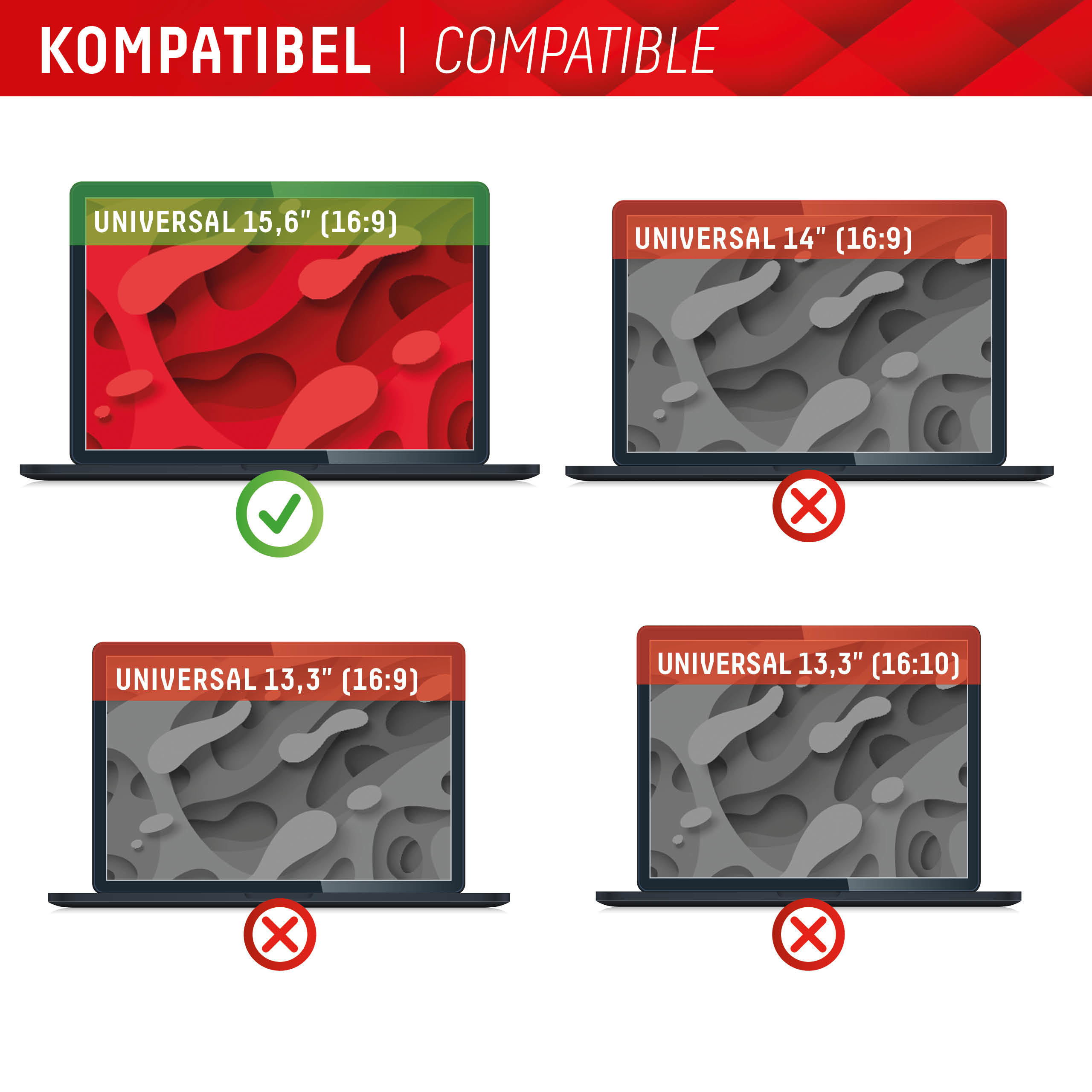 DISPLEX Privacy Safe Universal 15,6", 16:9