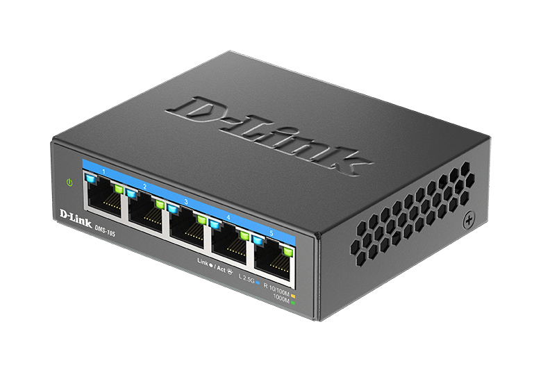 D-Link DMS-105 5-Port Multi-Gigabit Unmanaged Switch – Ansicht 5