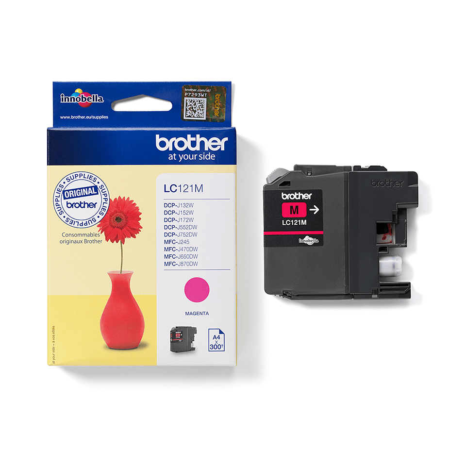 Brother Tintenpatrone LC-121M Magenta (ca. 300 Seiten) – Ansicht 3