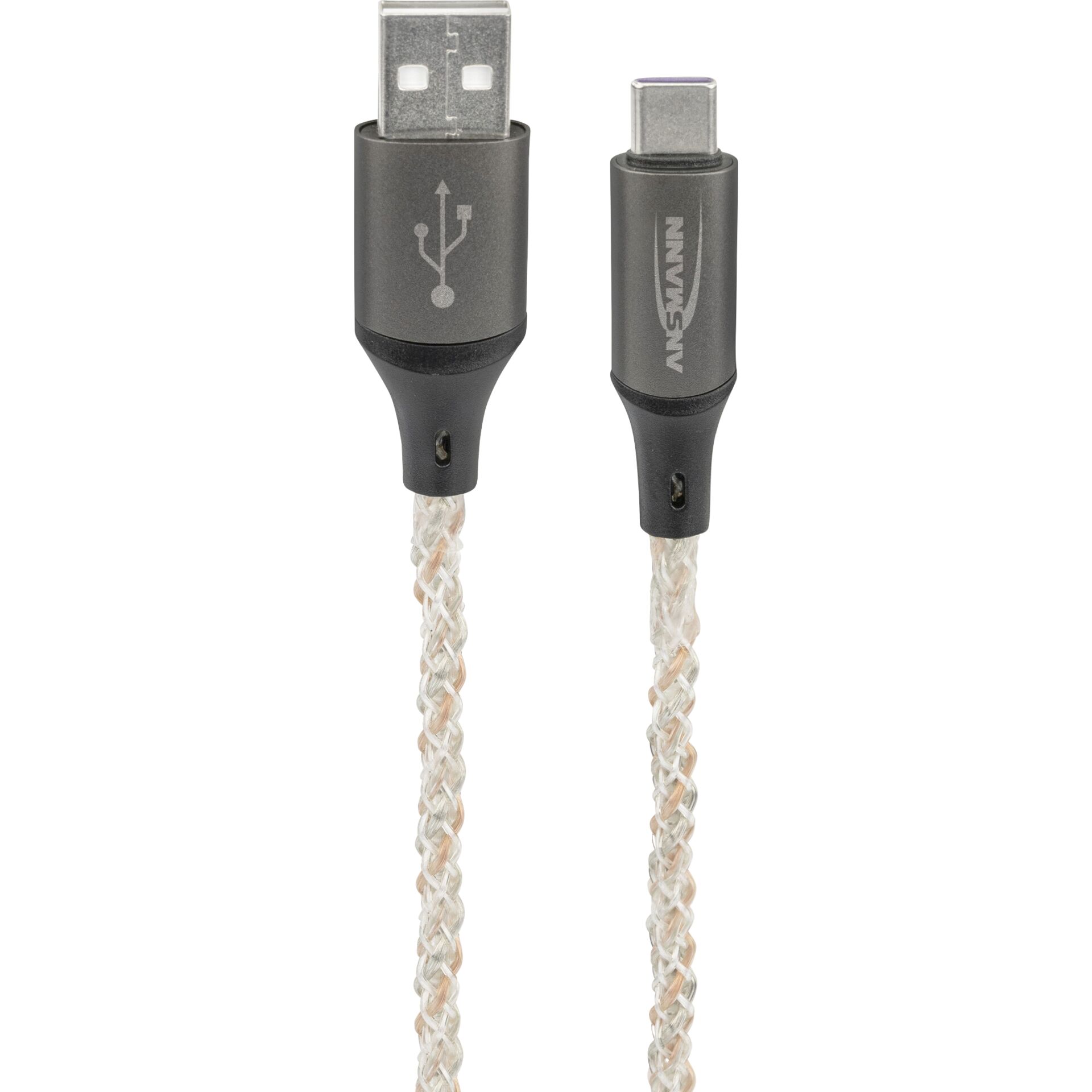 Ansmann USB-A / USB-C Kabel mit LED Beleuchtung 100cm  1700-0158