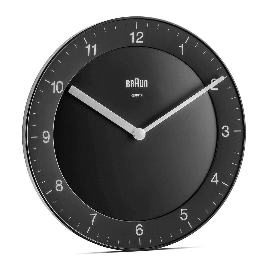 Braun BC 06 B Quarzwanduhr analog schwarz – Ansicht 1