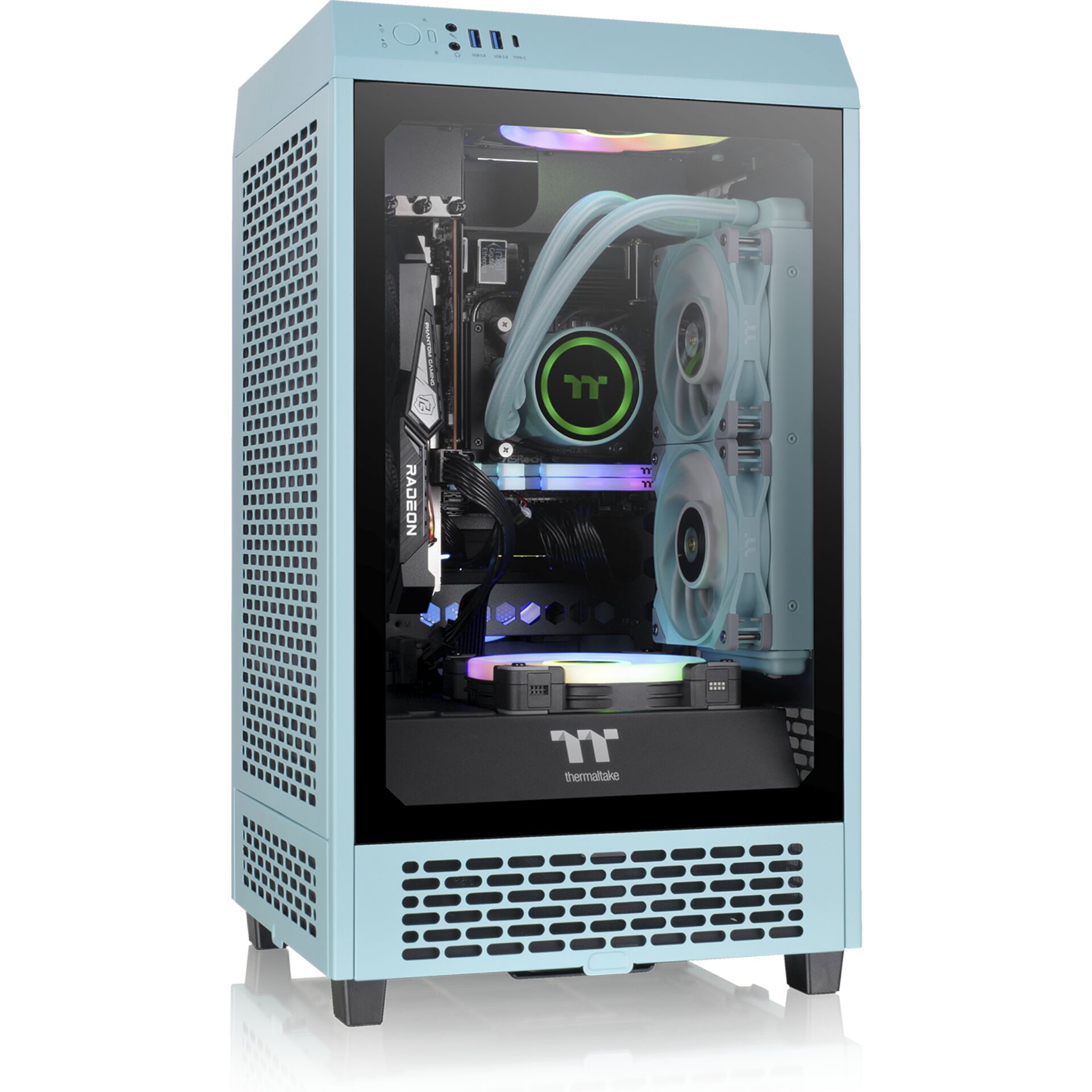 Thermaltake The Tower 200 Turquoise PC-Gehäuse 827115_17