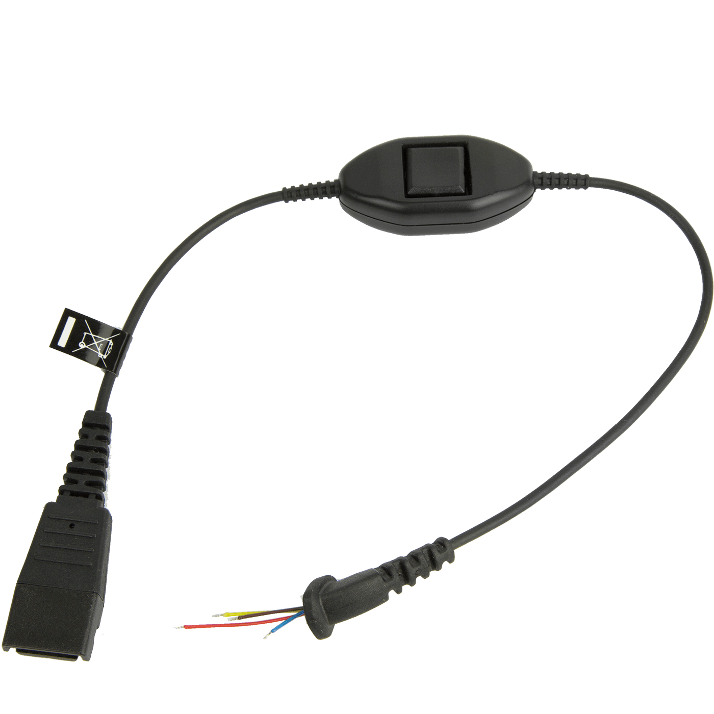 JABRA Anschlusskabel QD auf 3,5 mm Klinke f. Ascom – Ansicht 1