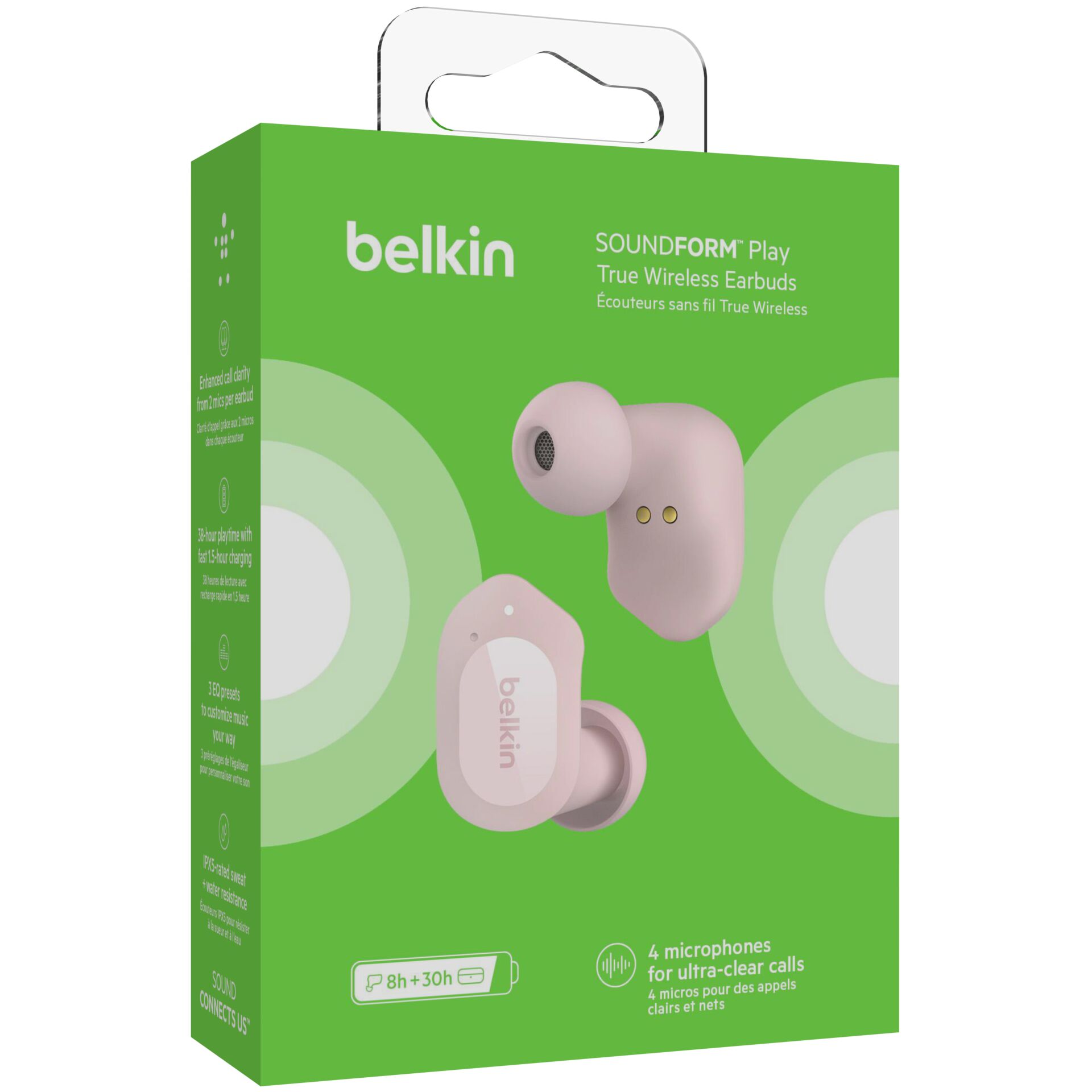 Belkin Soundform Play rosa True Wireless In-Ear  AUC005btPK