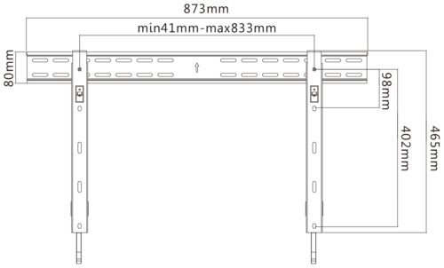 Reflecta SLIM 70-8040 schwarz