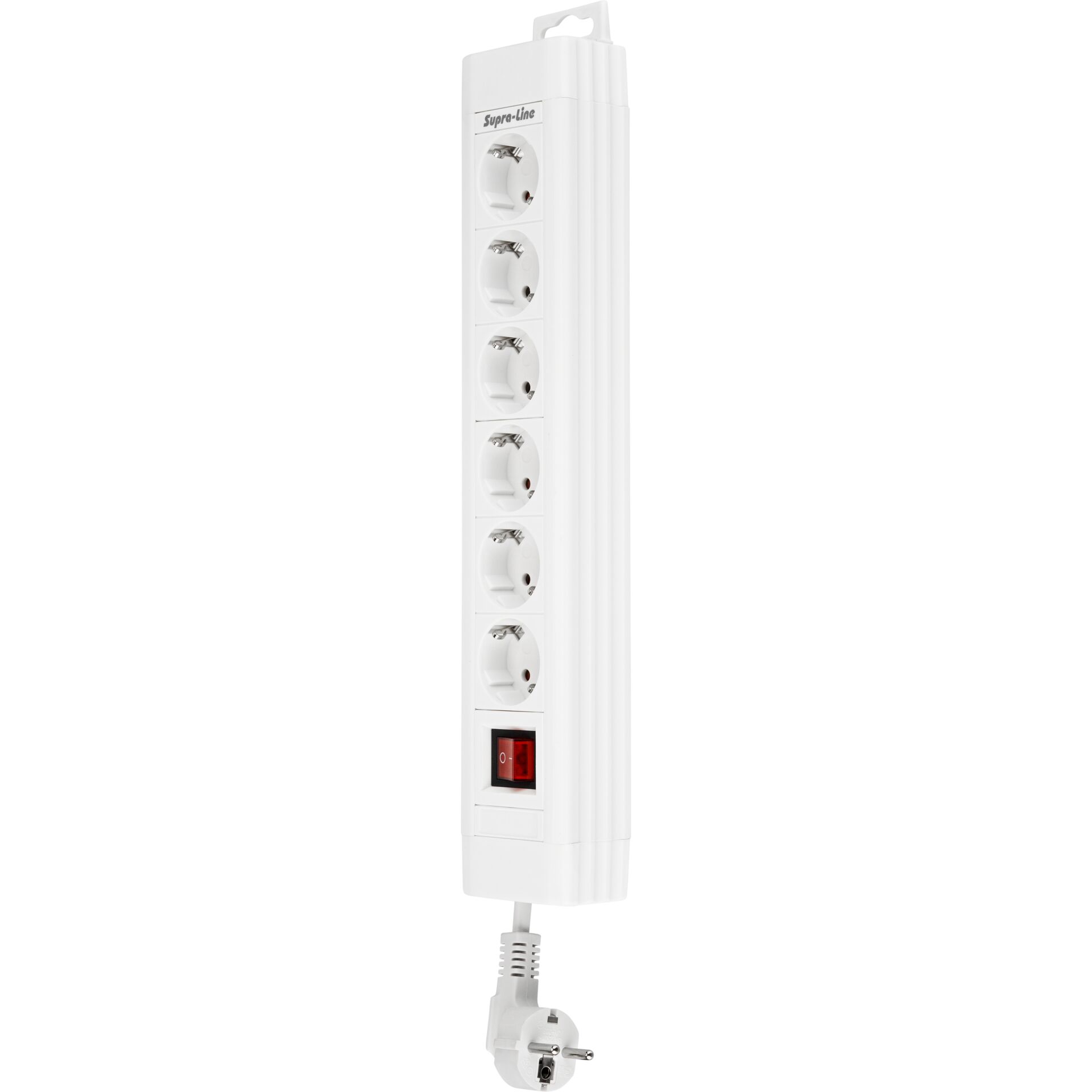 REV Steckdosenleiste 6-fach 2,4m Supraline m. Schalter weiss 767454_01