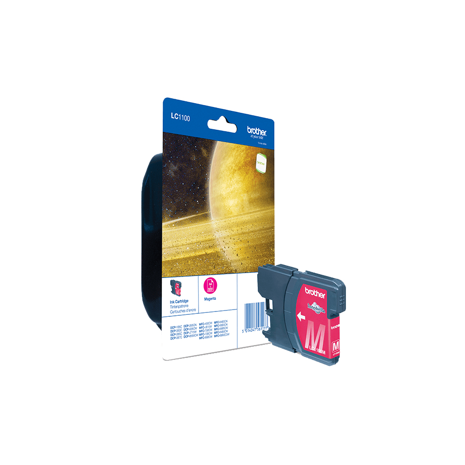 Brother Tintenpatrone LC-1100M Magenta (ca. 325 Seiten) – Ansicht 2